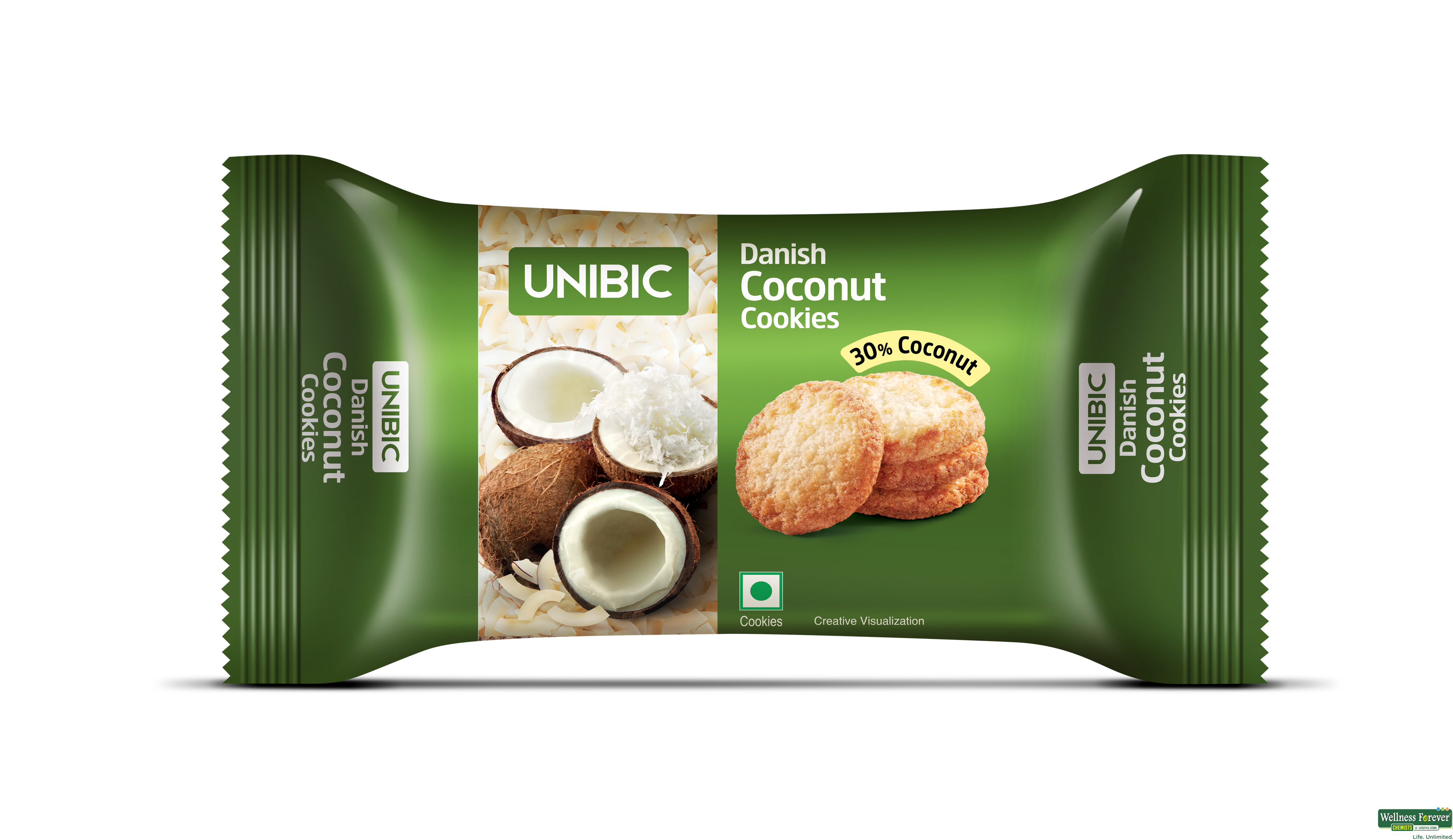 UNIBIC DANISH COCONUT COOKIES 75G- 1, 75GM, null