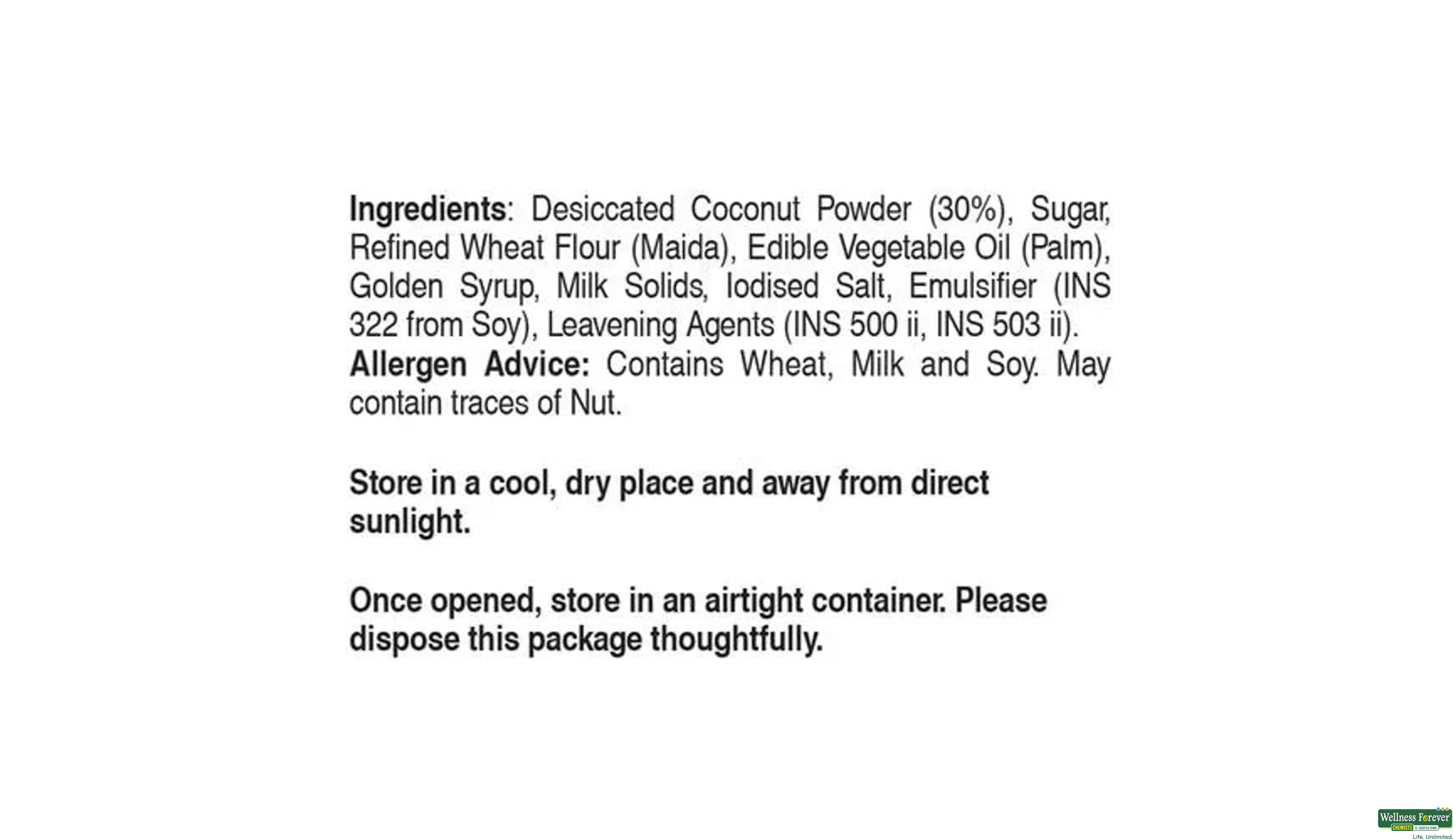 UNIBIC DANISH COCONUT COOKIES 270G- 3, 270GM, null