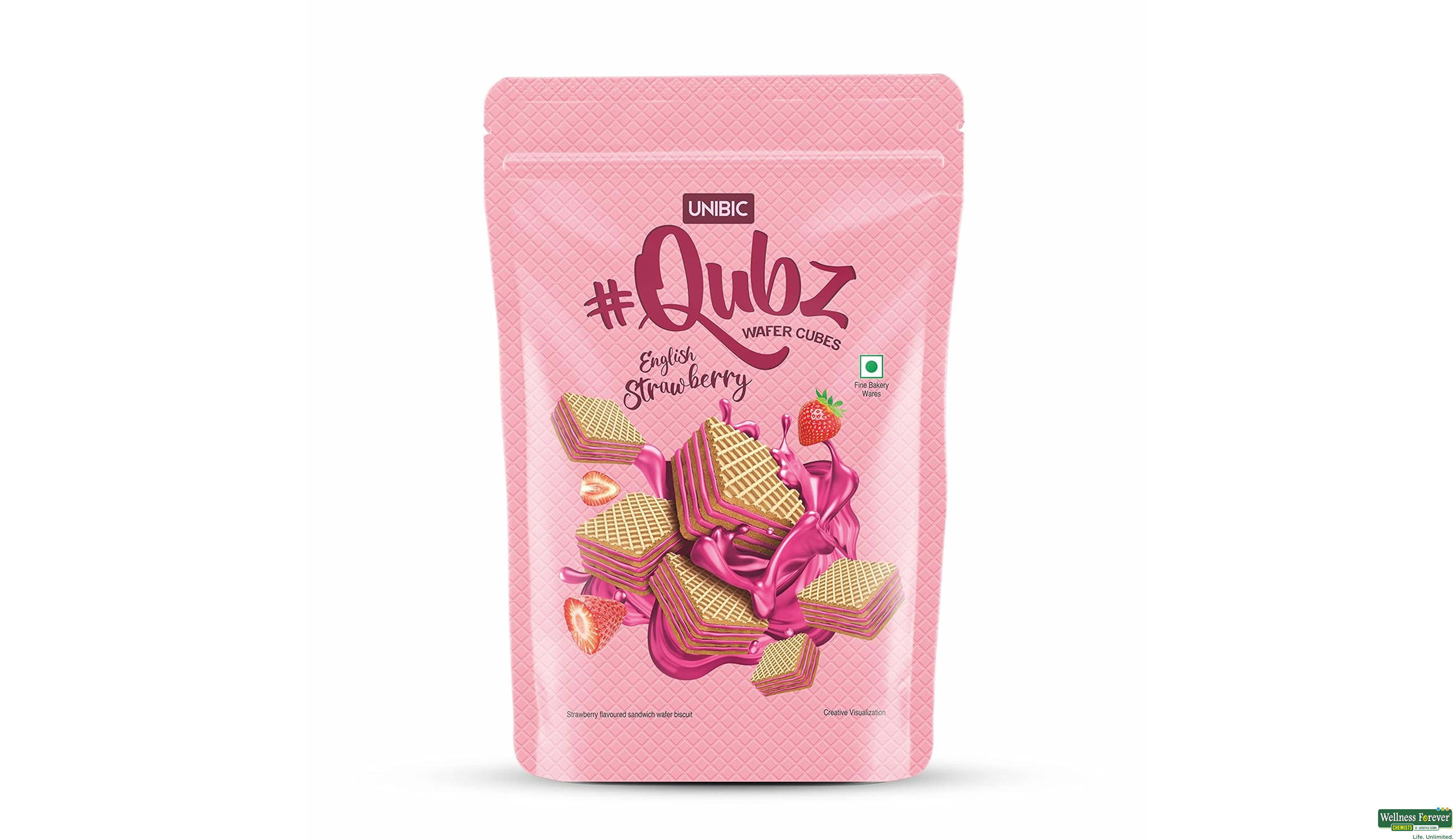 UNIBIC QUBZ STRAWBERRY 30GM- 1, 30GM, null