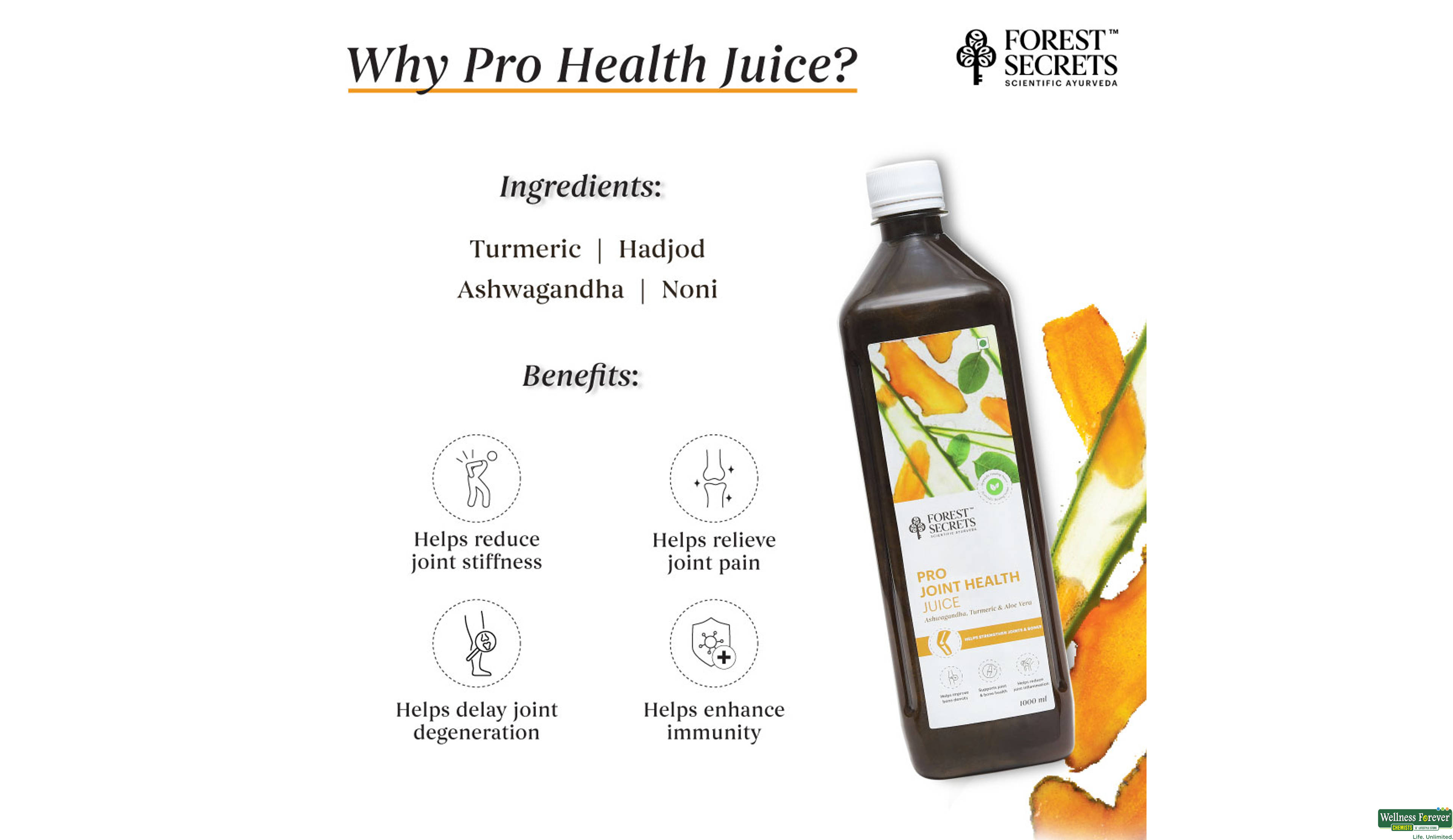 FORESTSECRETS PRO JOINT HEALTH JUICE 1000 ML- 2, 1000ML, null