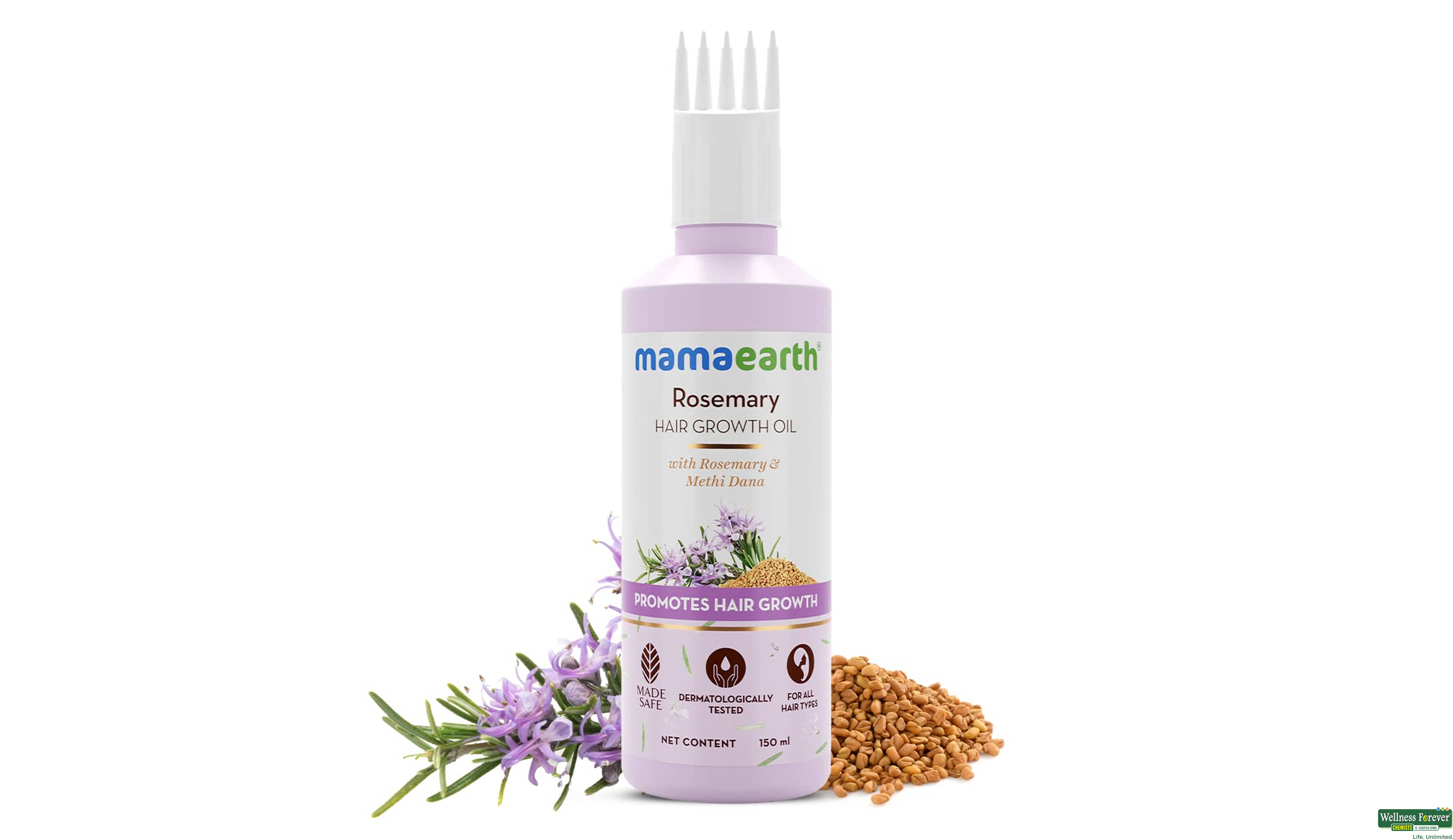 MAMAEARTH ROSEMARY HAIR GROWTH OIL 150ML- 1, 150ML, null