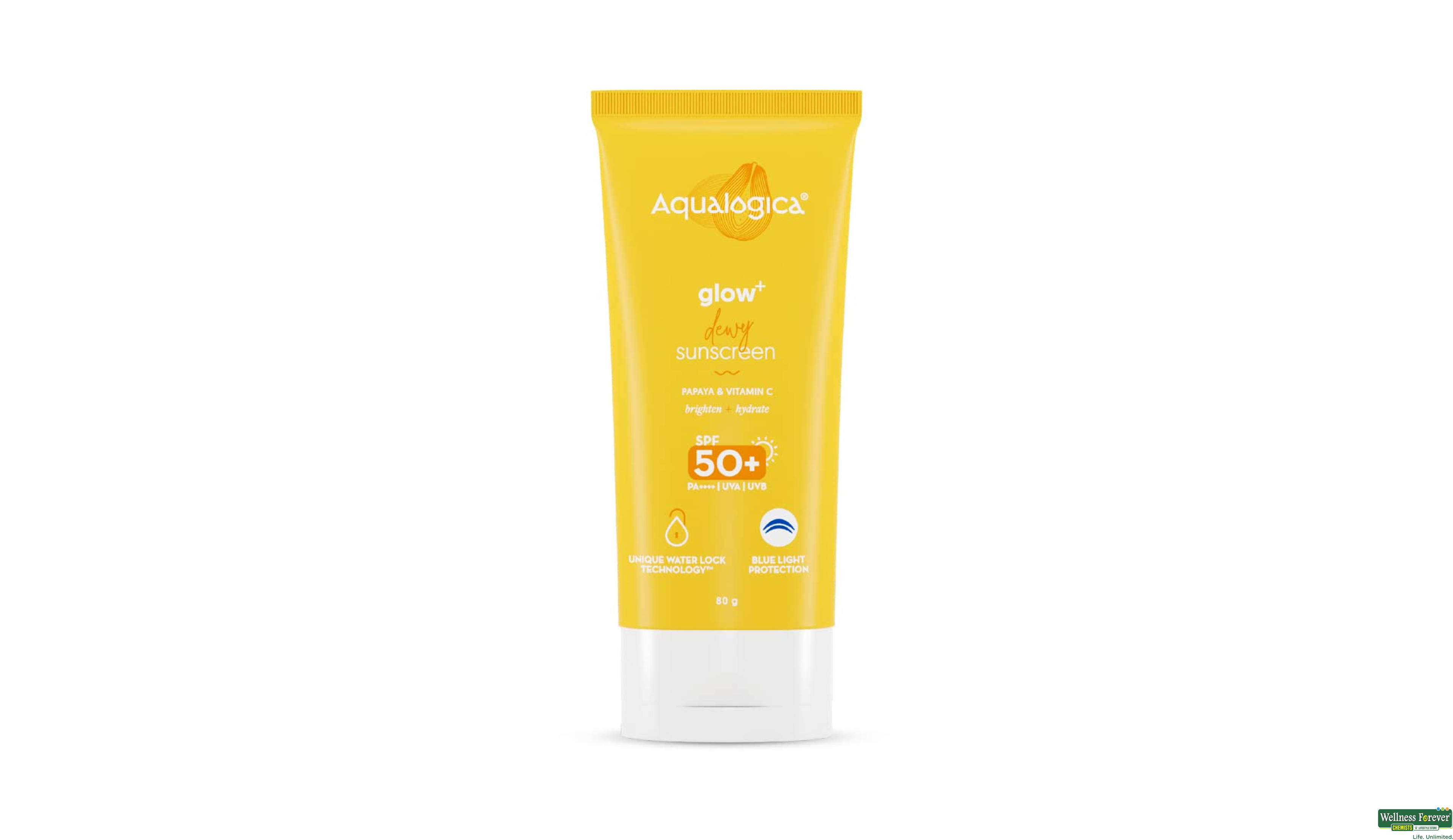 AQUALOGICA GLOW+ DEWY SUNSCREEN 80GMS- 1, 80GM, null