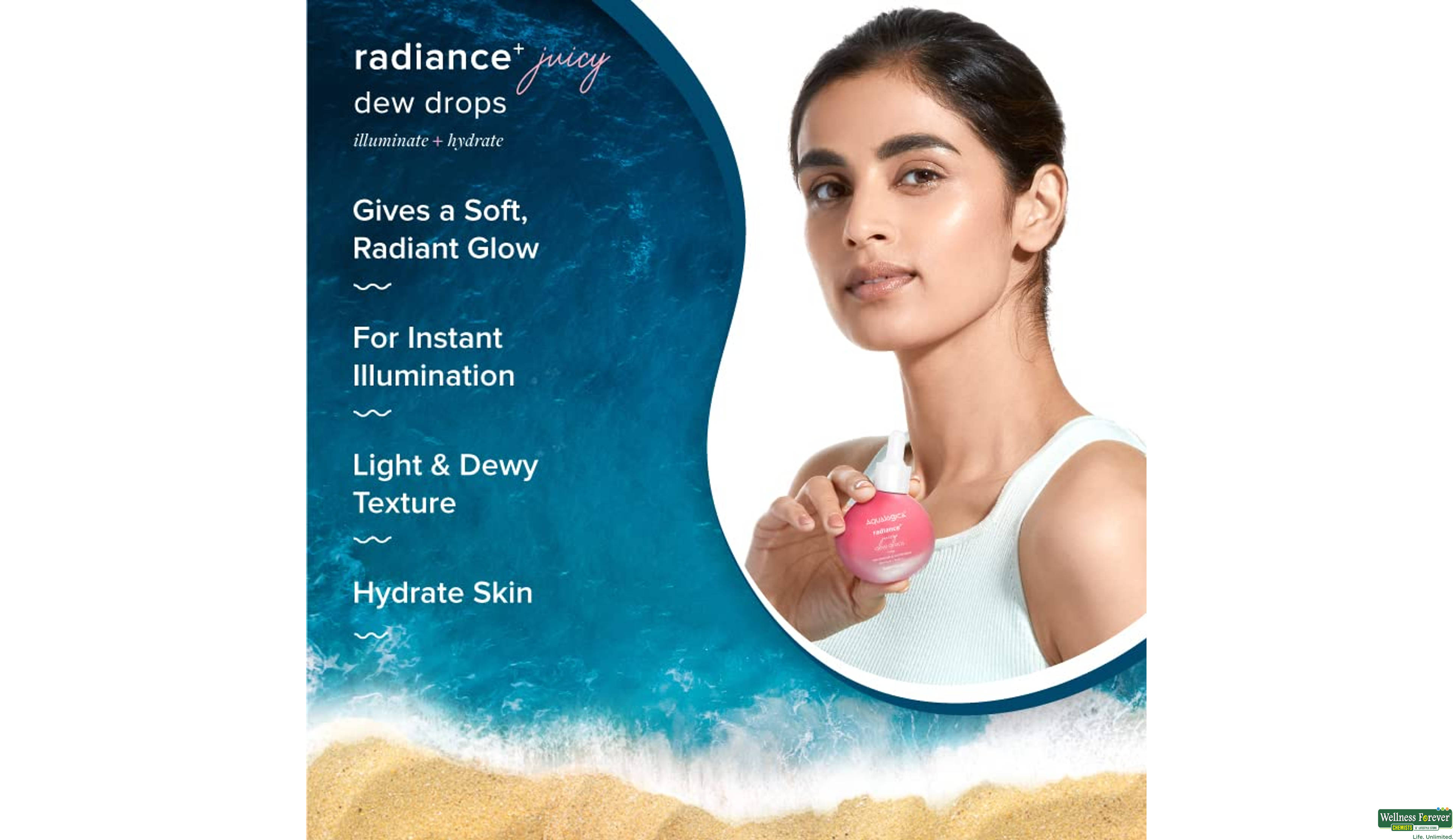 AQUALOGICA RADIANCE+ DEW DROPS SERUM 30ML- 3, 30ML, null