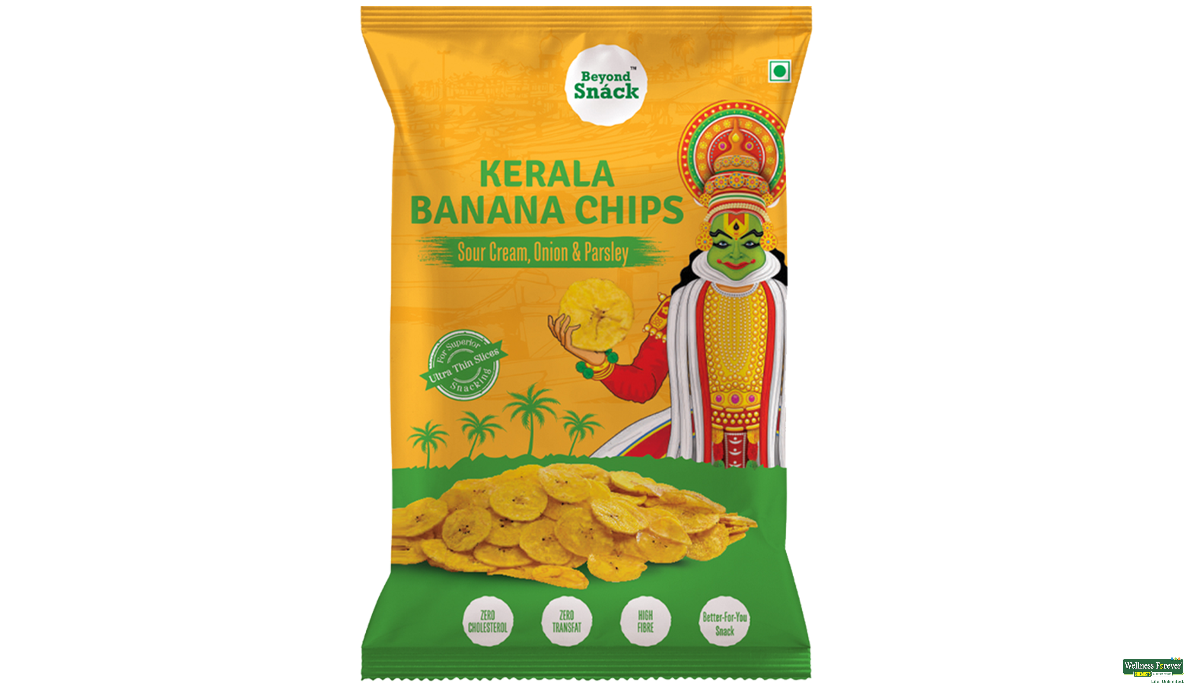 BEYOND SNACK BANANA SOUR CRM ON&PAR 75GM- 1, 75GM, null