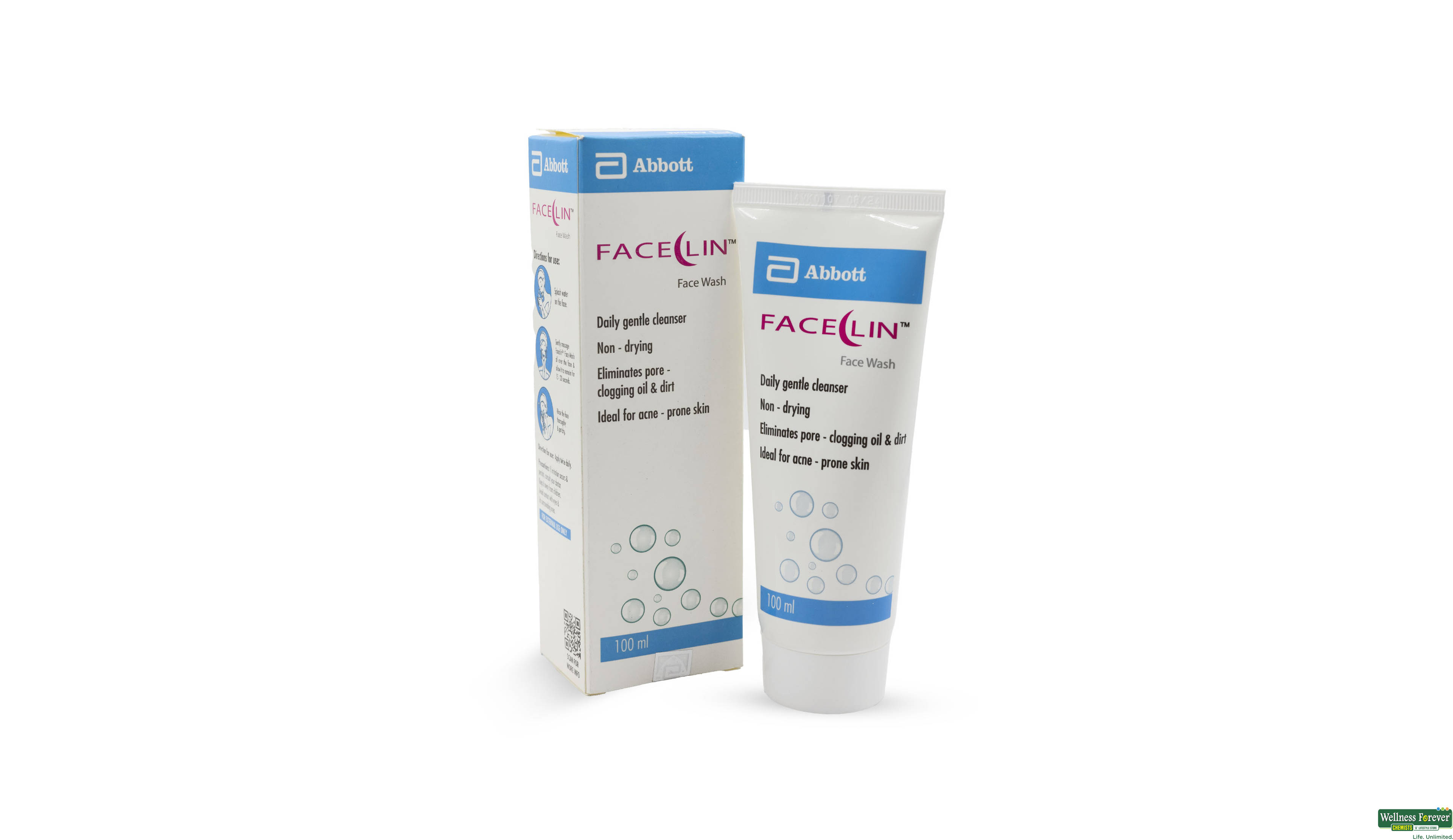 FACECLIN F/WASH 100ML- 1, 100ML, null