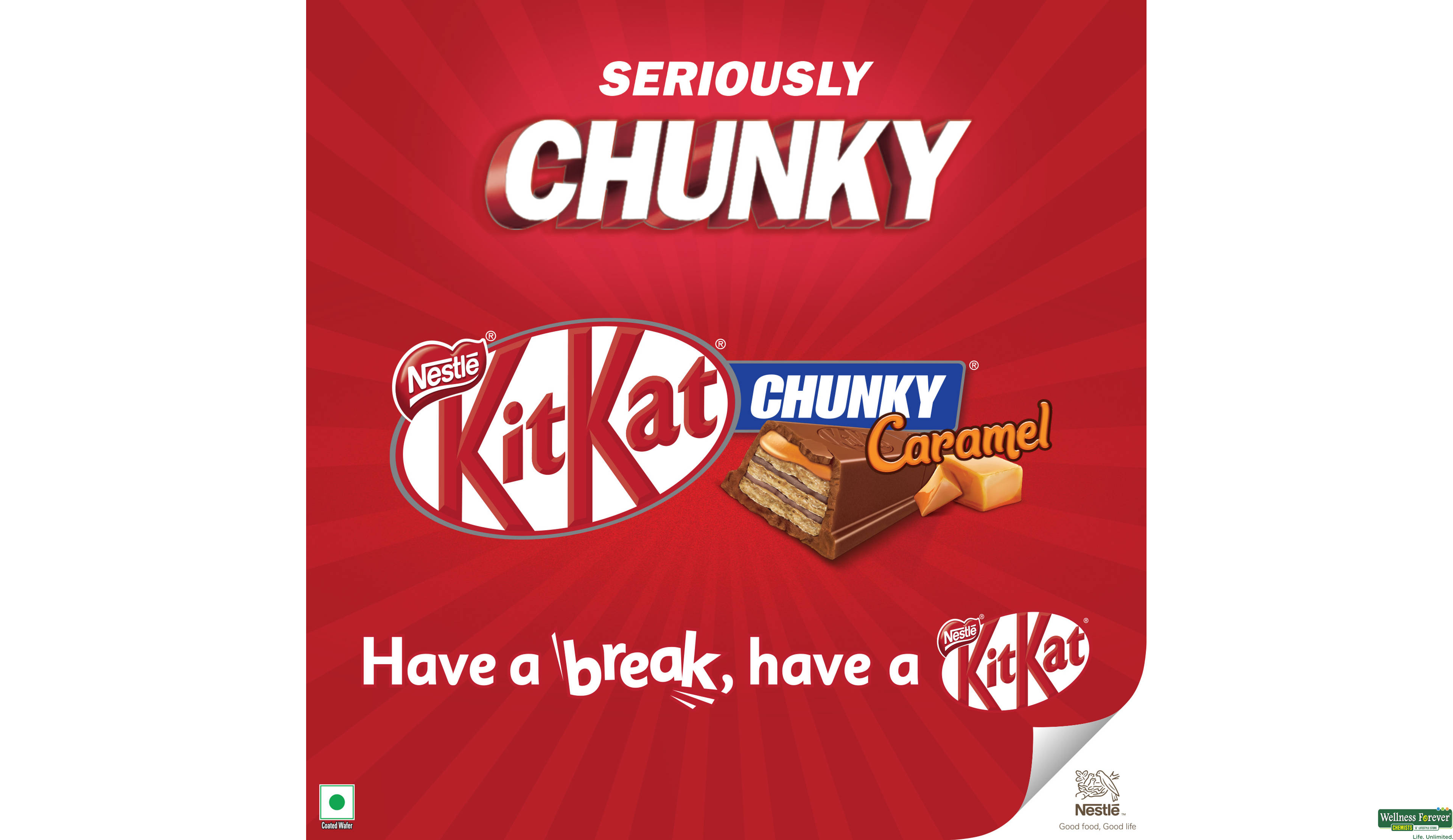 KITKATCHUNKY CARAMEL 42G- 5, 42GM, null