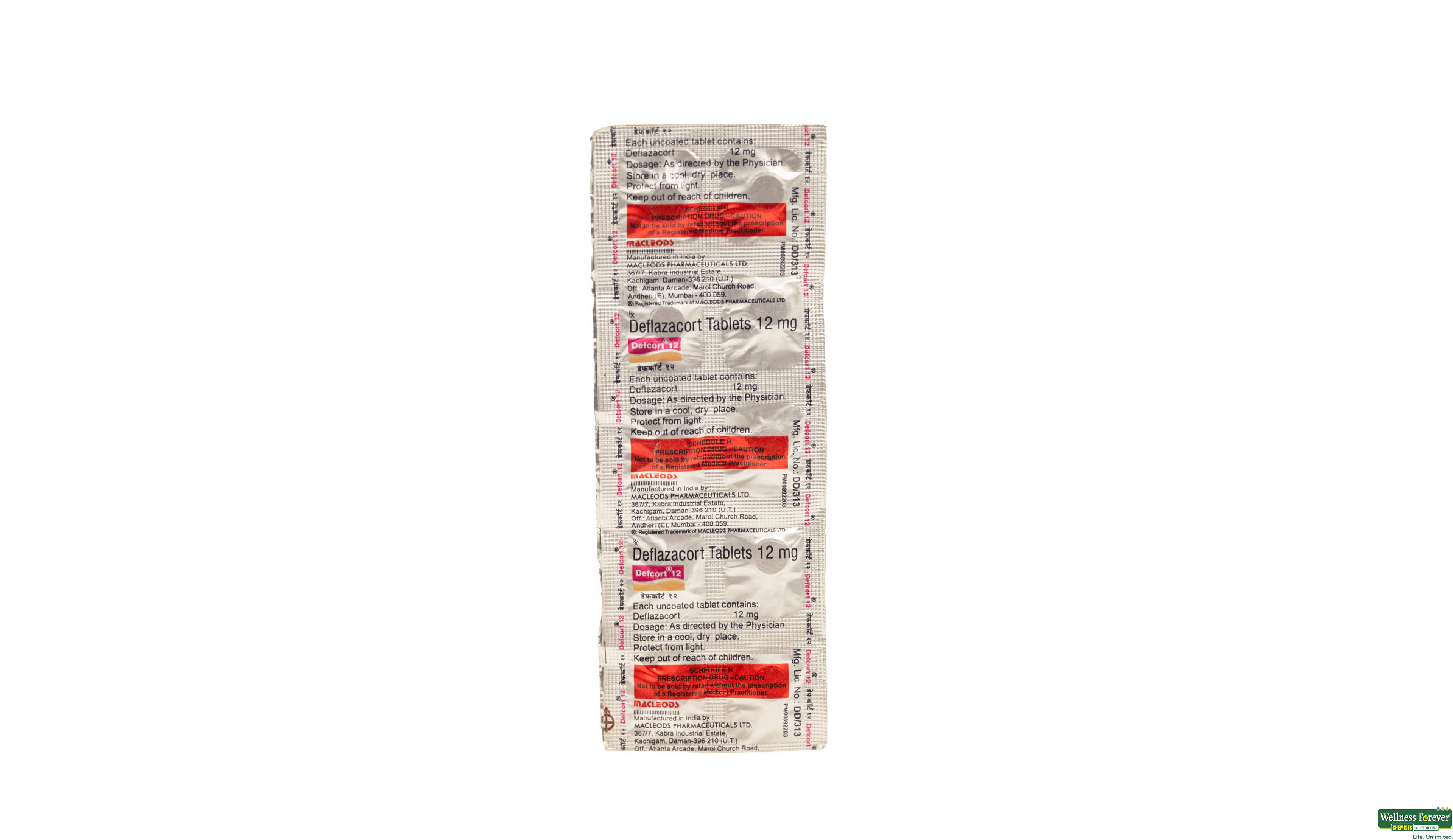DEFCORT 12MG 10TAB- 1, 10TAB, null