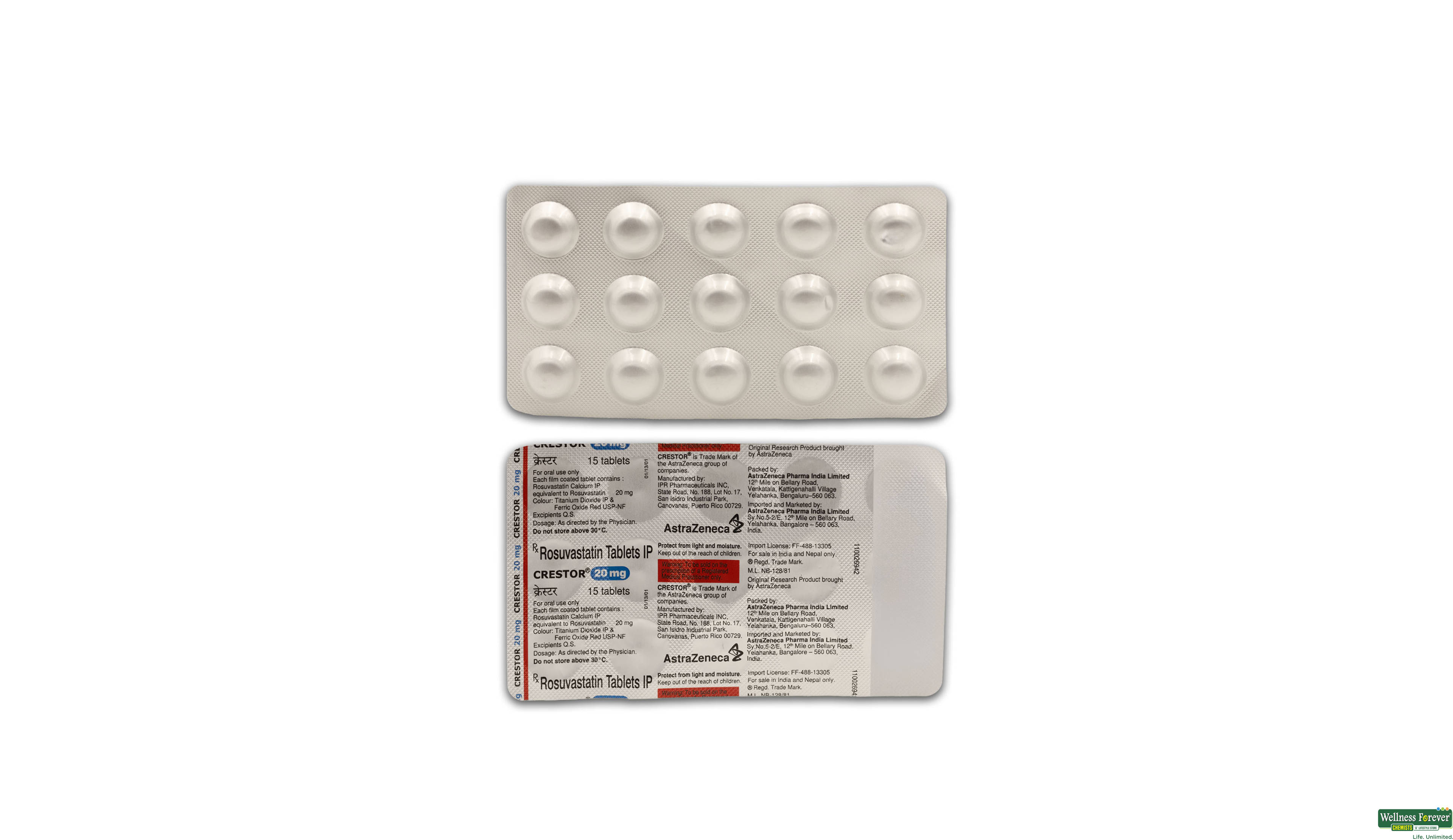 CRESTOR 20MG 15TAB- 1, 15TAB, null