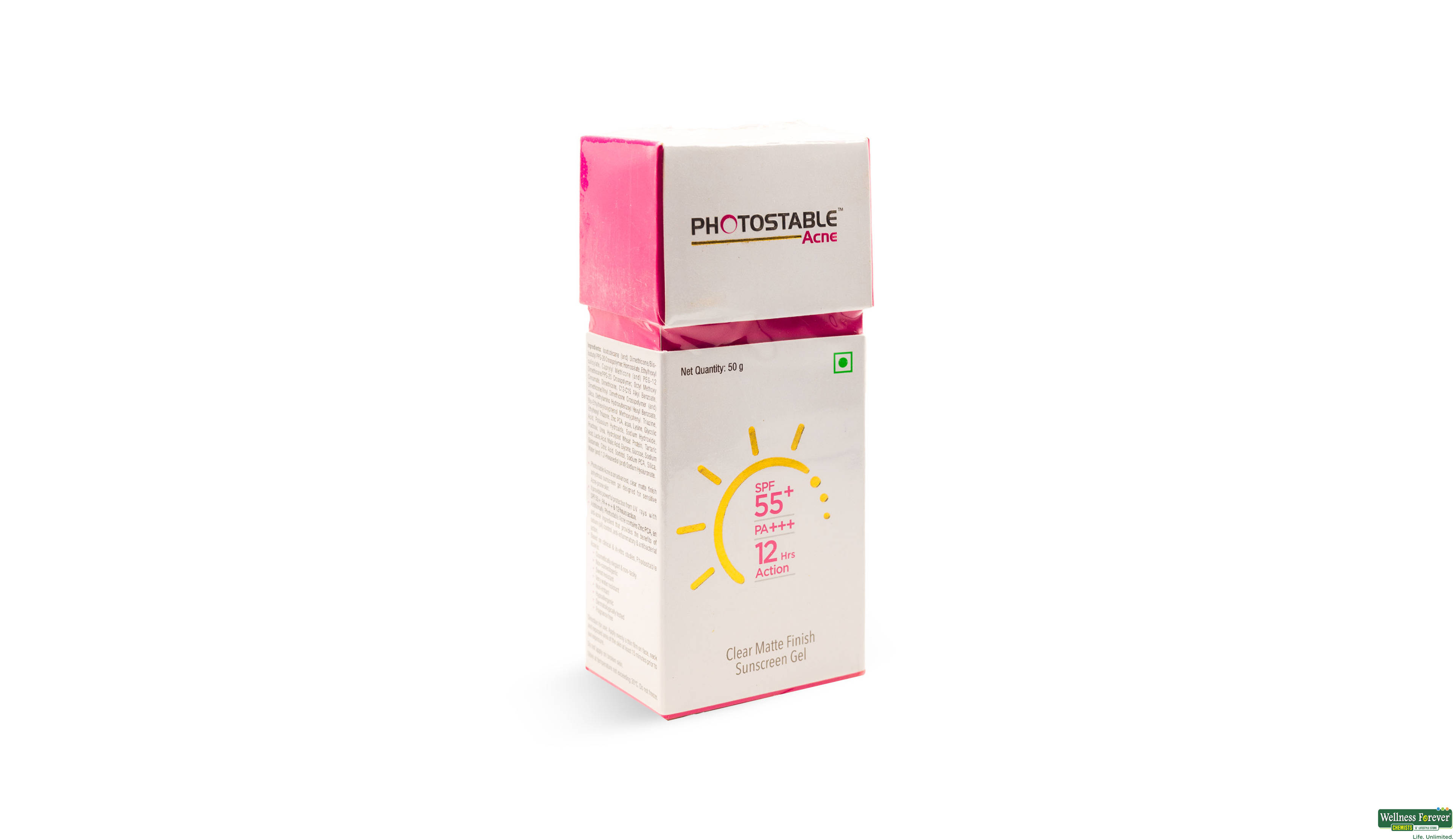 PHOTOSTABLE ACNE SPF55 SUNSCREEN GEL 50G- 1, 50GM, null