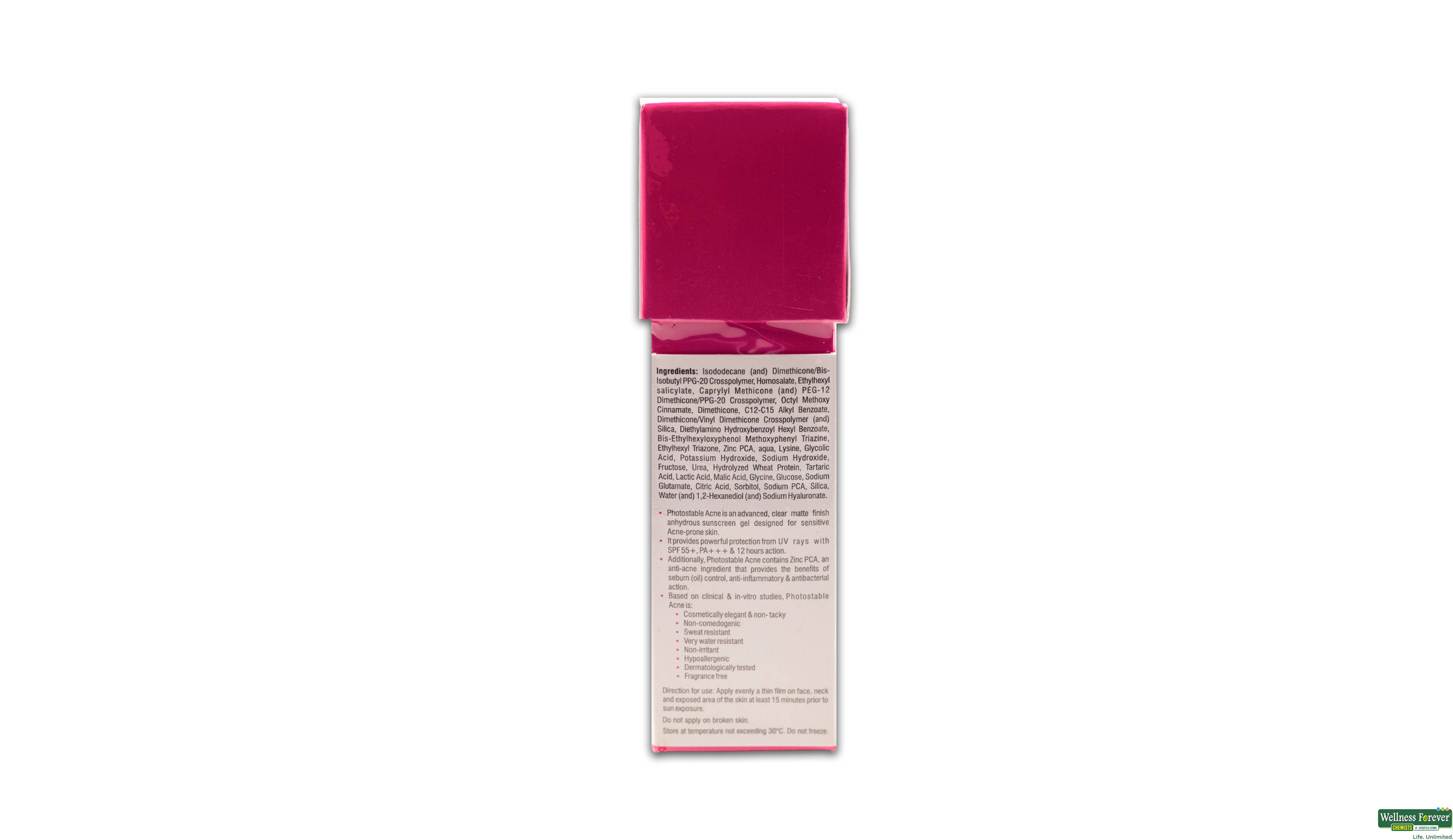 PHOTOSTABLE ACNE SPF55 SUNSCREEN GEL 50G- 2, 50GM, null