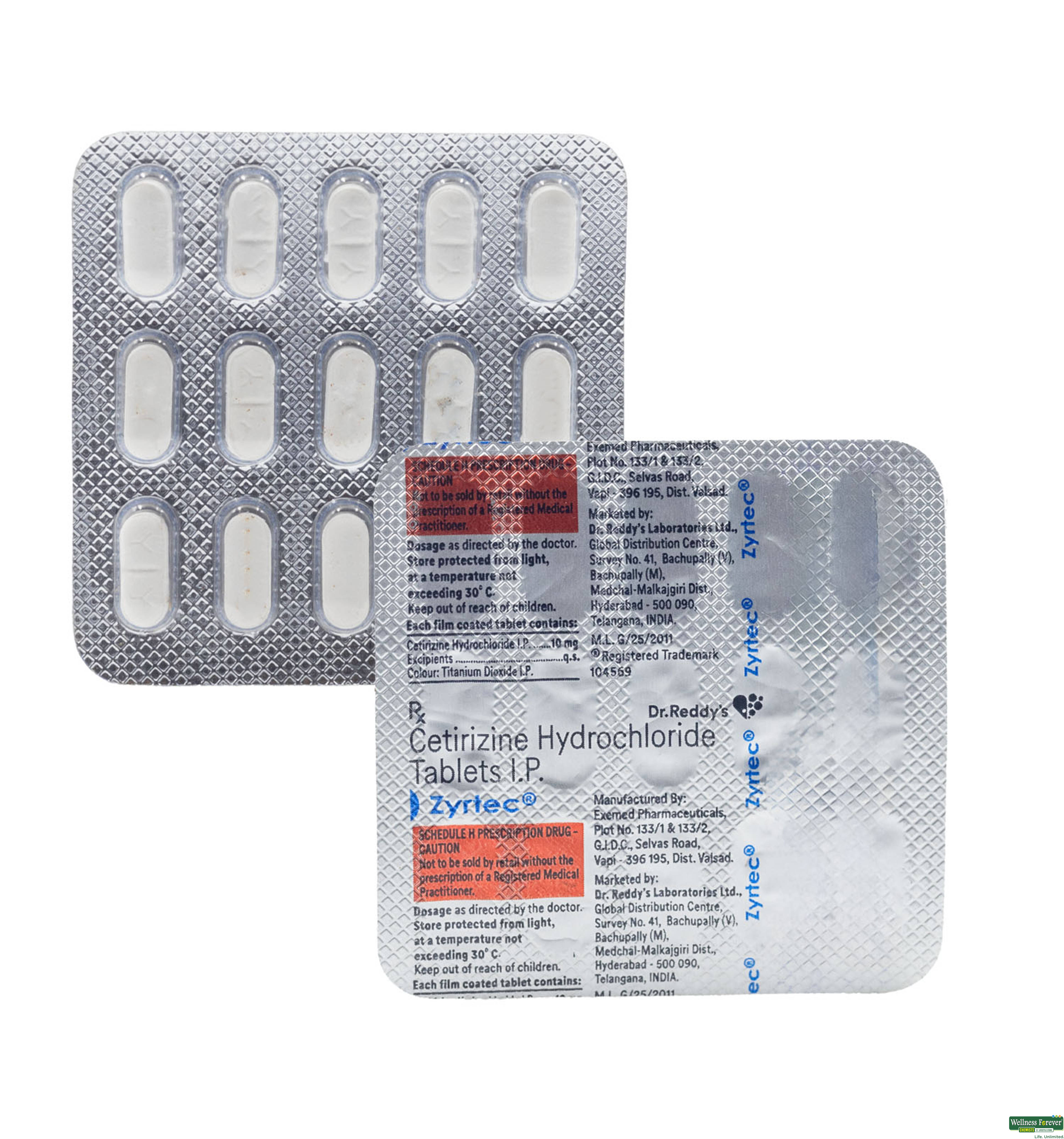 Zyrtec 10Mg 15 Tablets-image