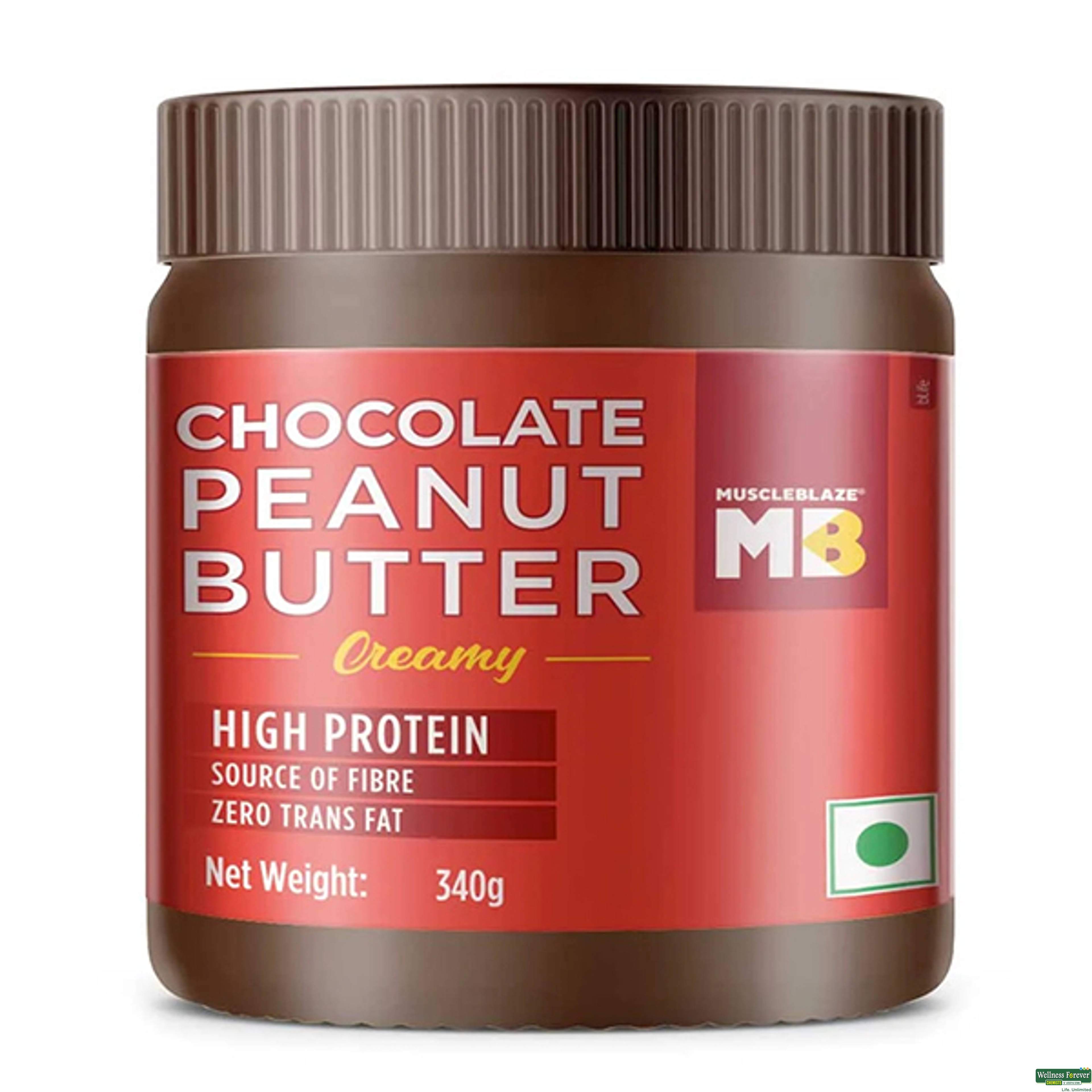 MUSCLEBLAZE CHOC PEANUT BUTTER CREAMY 340G-image