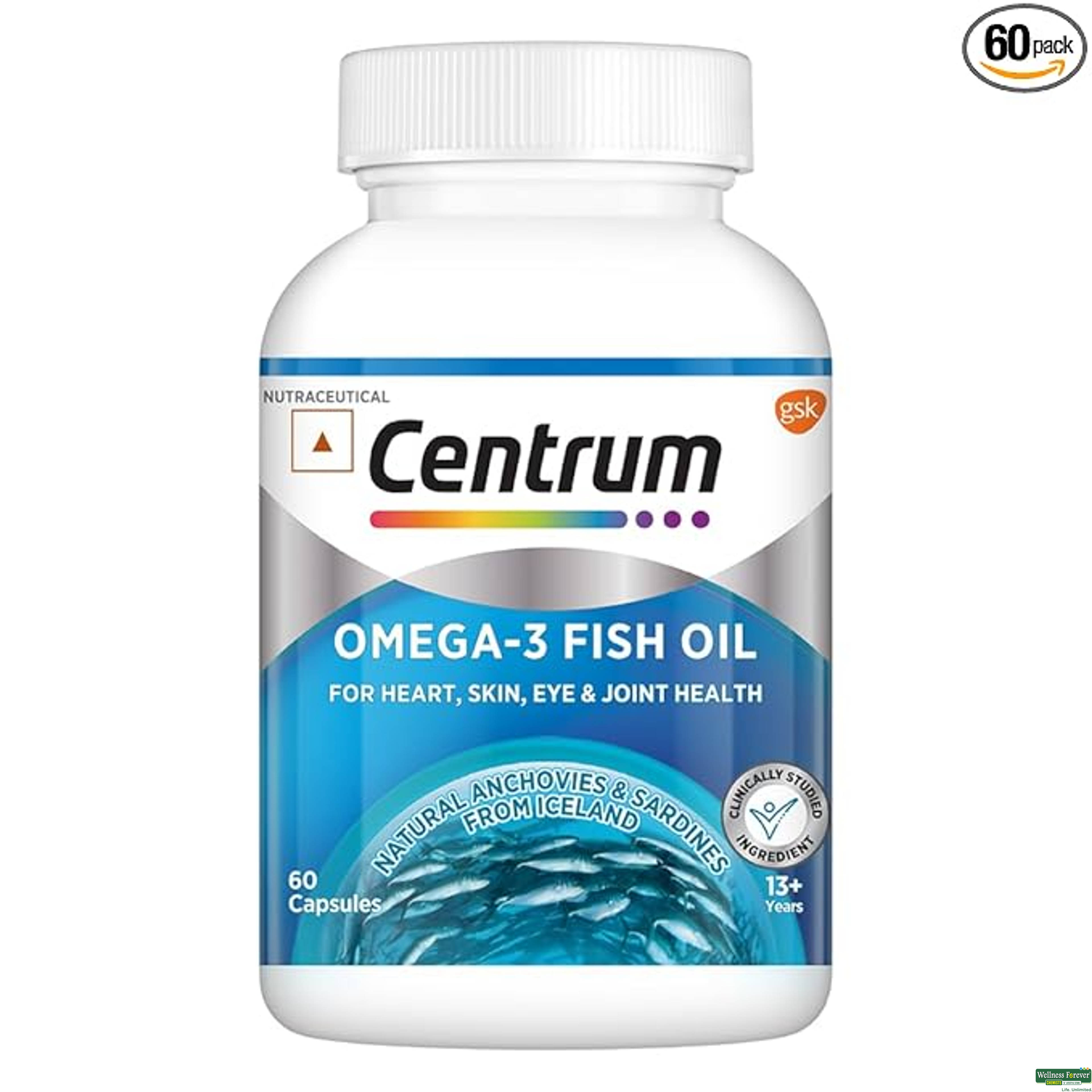 CENTRUM OMEGA-3 FISH OIL 60 CAPSULES-image