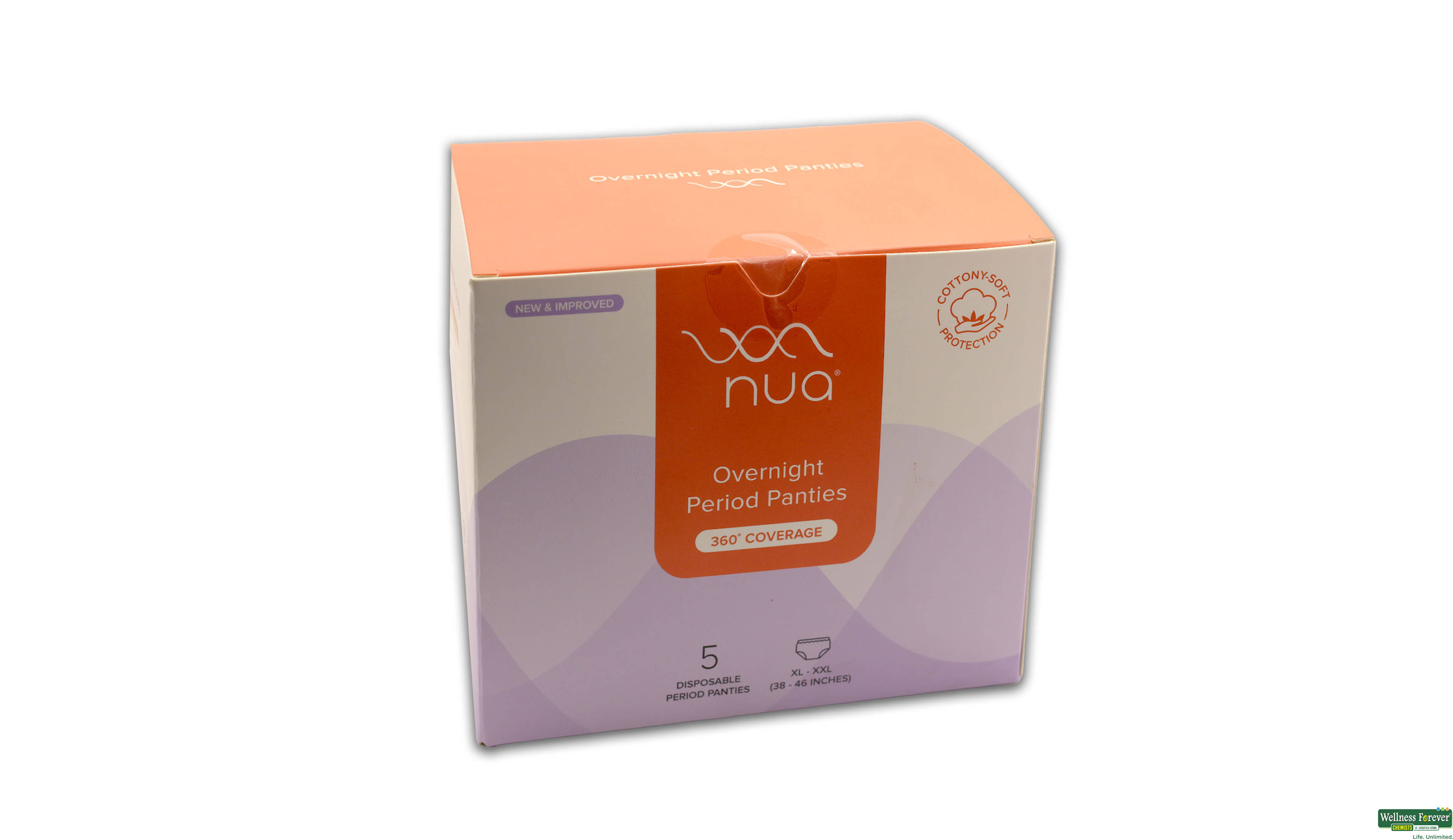 NUA DISPOSABLE PERIOD PANTIES XL-XL+5N- 1, 5PC, null