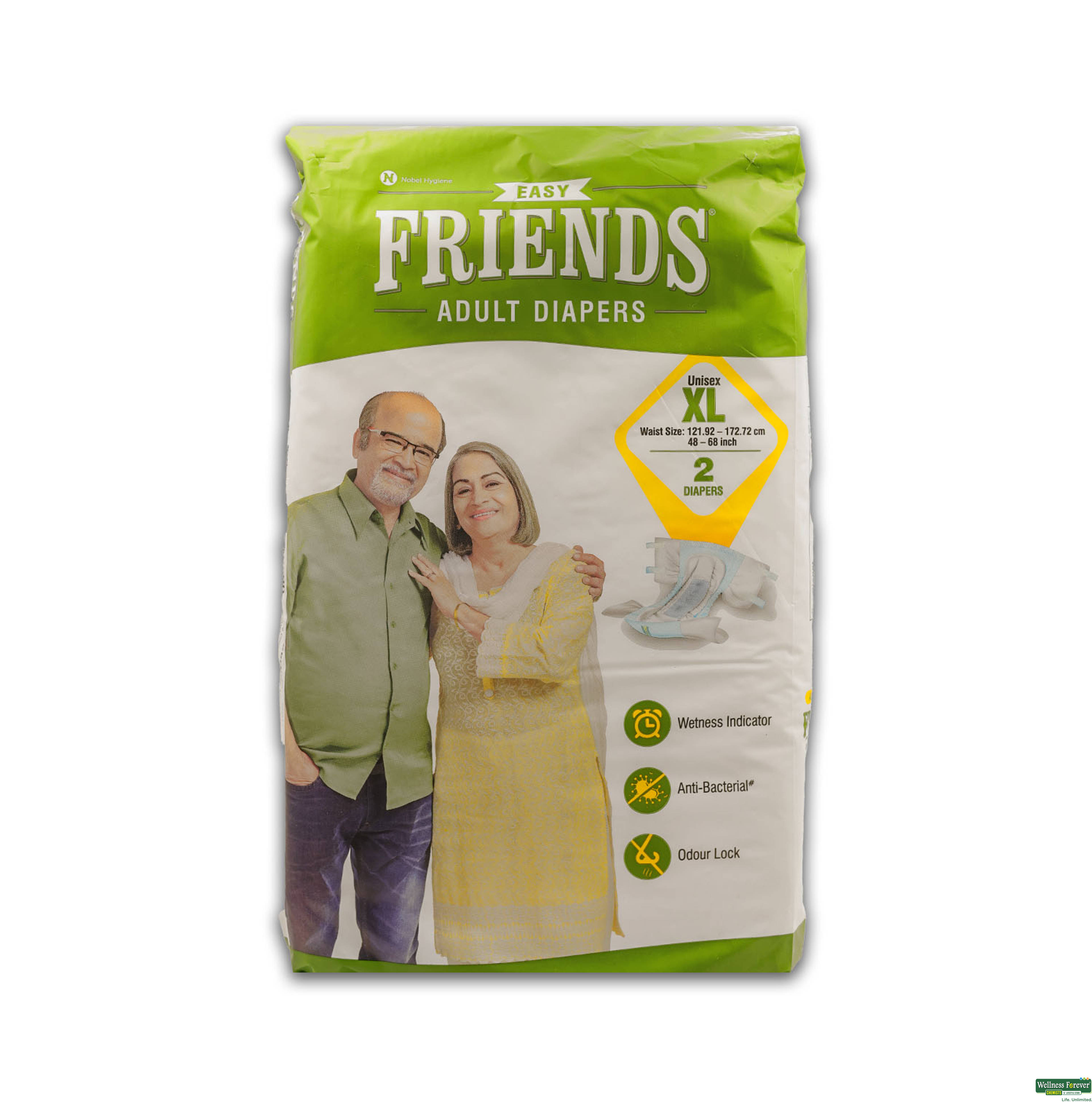 FRIENDS ADULT DIAPER EASY XL 2PC-image