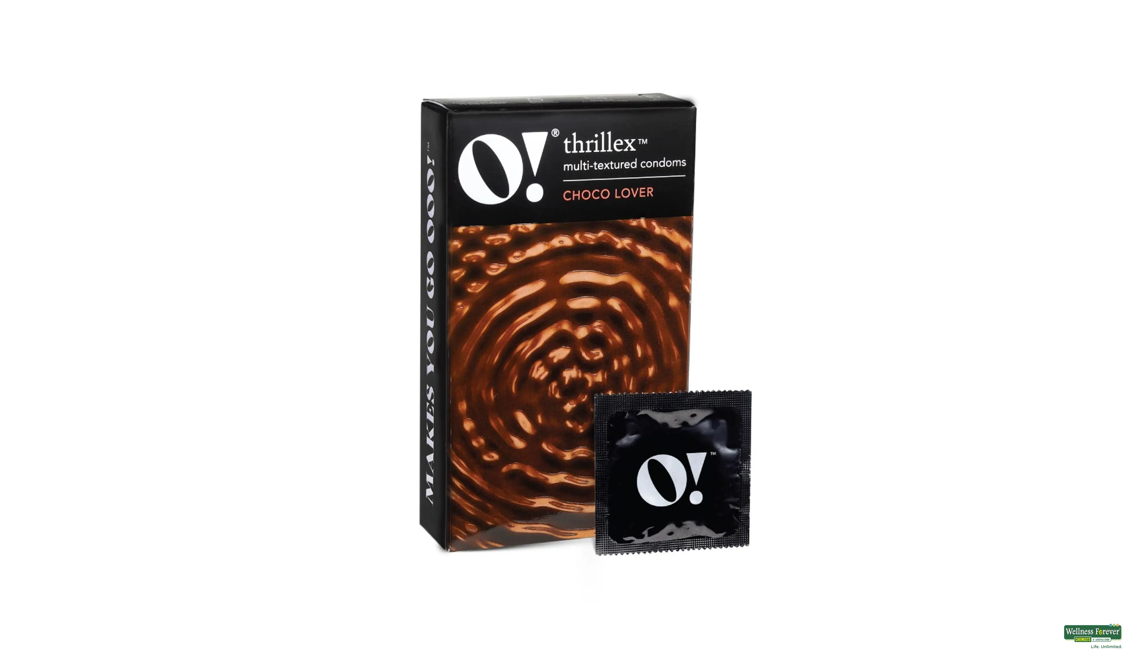 O! THRILLEX MULTI TEXTURED CONDOMS CHOCO LOVER 10PC- 1, 10PC, null