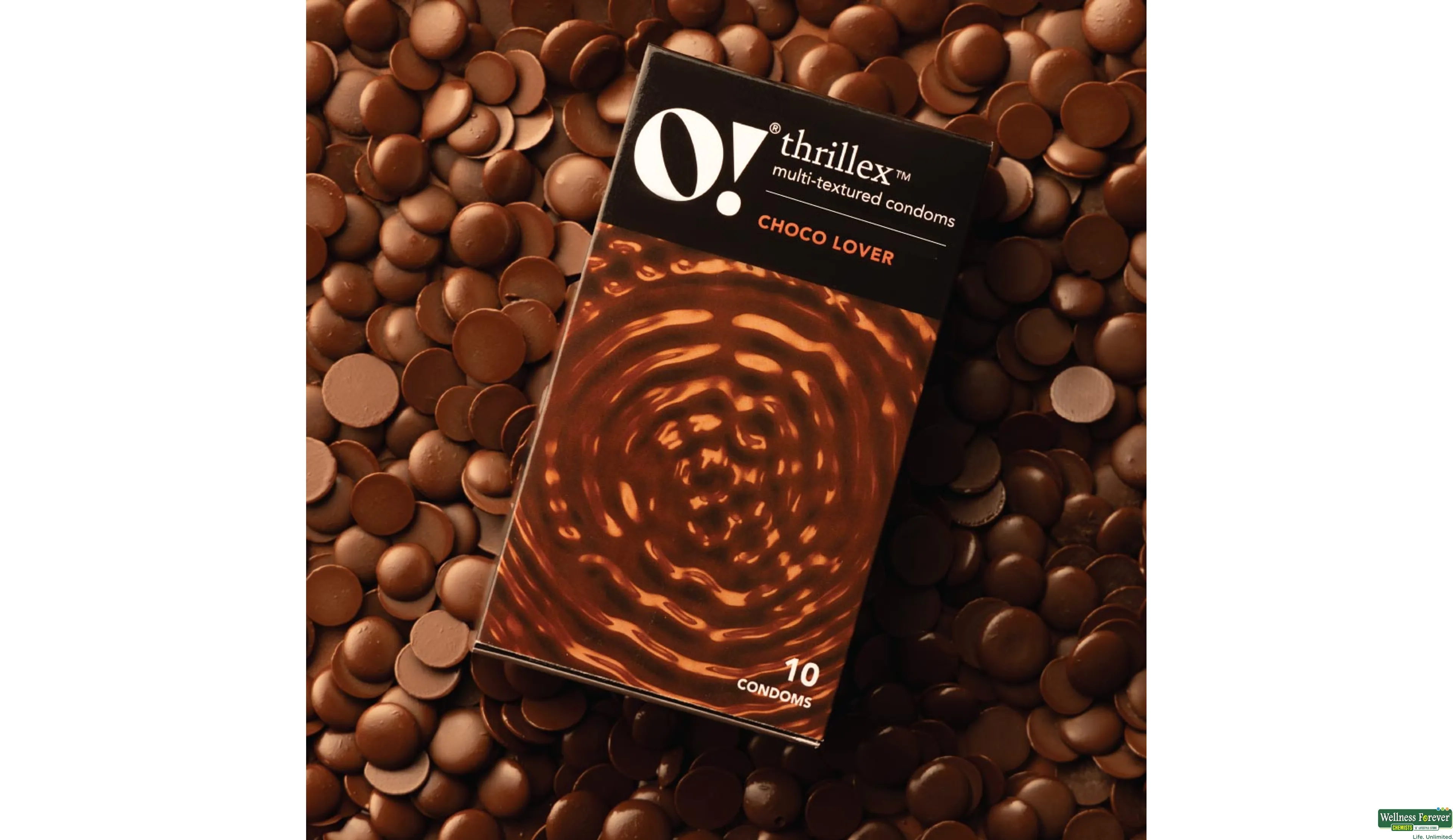 O! THRILLEX MULTI TEXTURED CONDOMS CHOCO LOVER 10PC- 3, 10PC, null