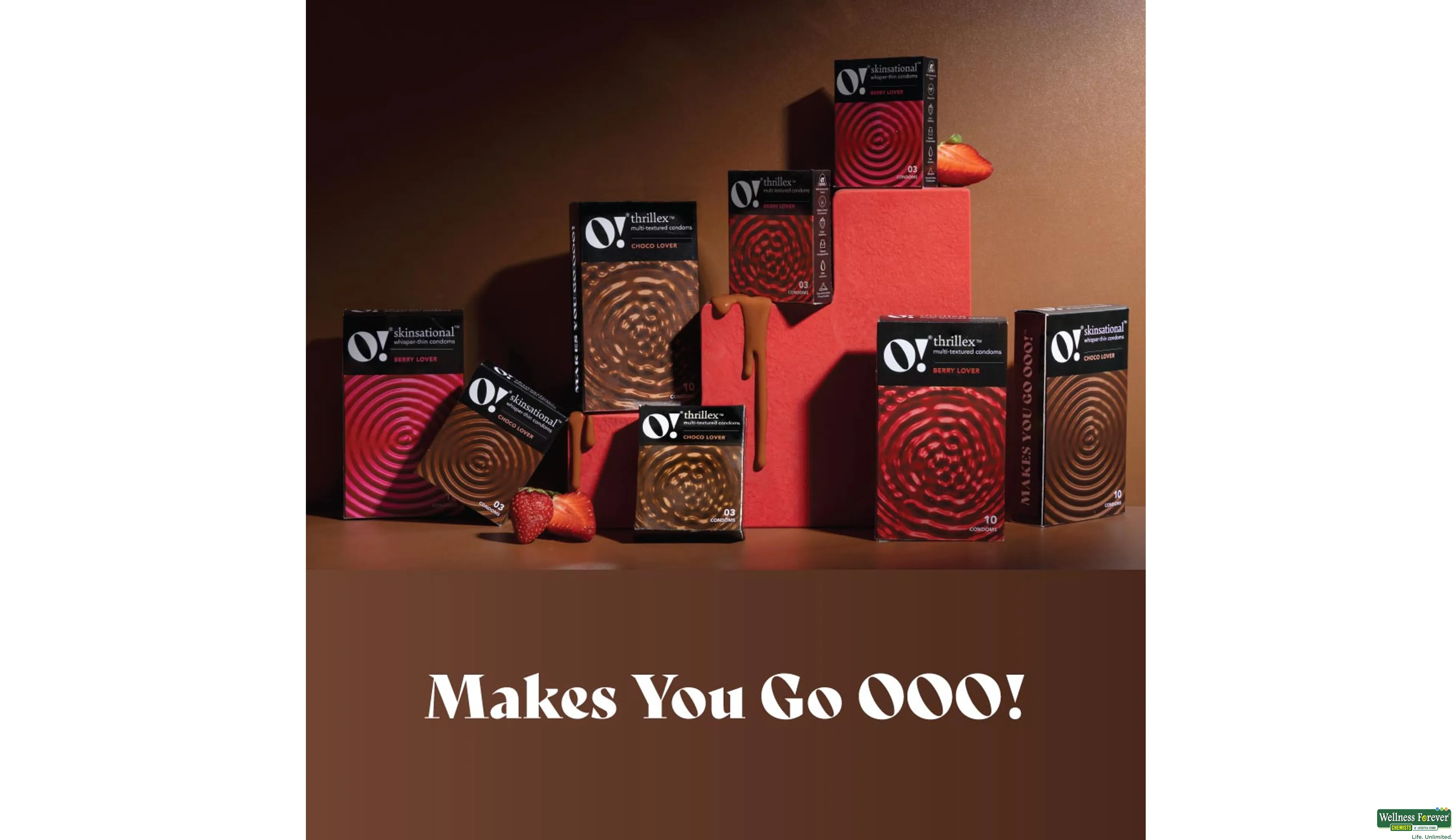 O! THRILLEX MULTI TEXTURED CONDOMS CHOCO LOVER 10PC- 6, 10PC, null