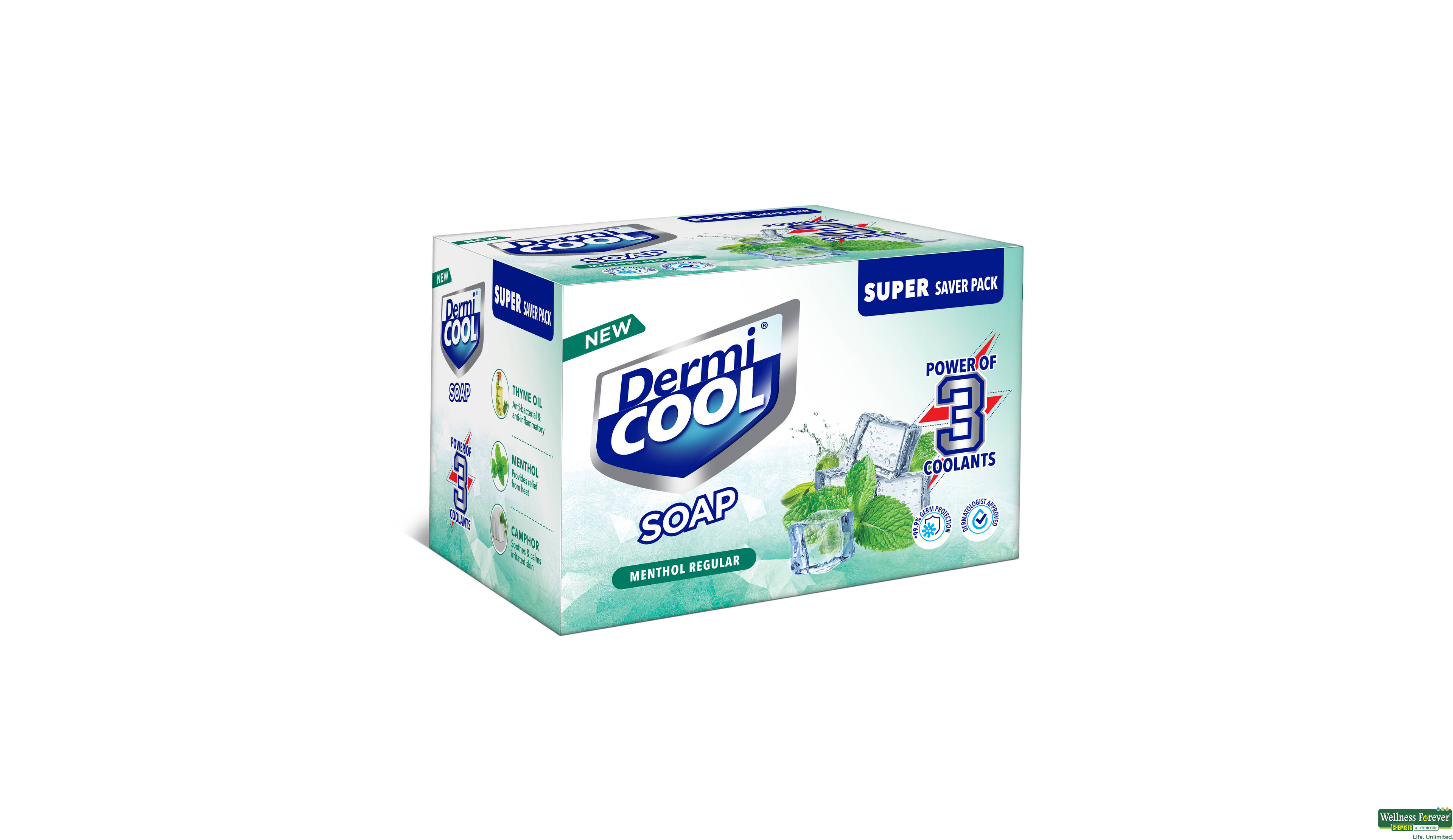 DERMICOOL SOAP 3X125GM- 1, 3X125GM, null
