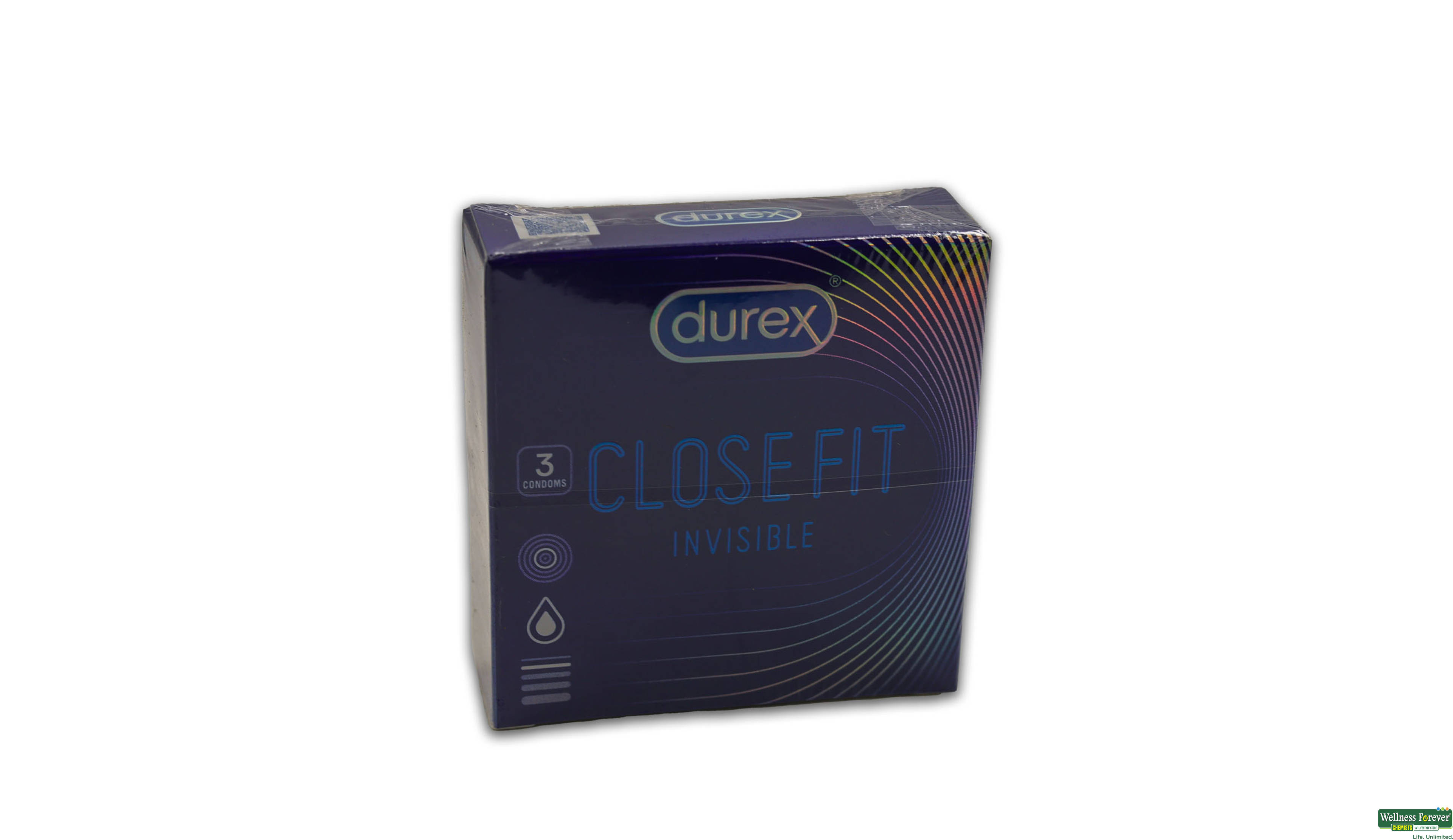 DUREX CONDOM INVISIBLE CLOSE FIT 3PC- 1, 3PC, null