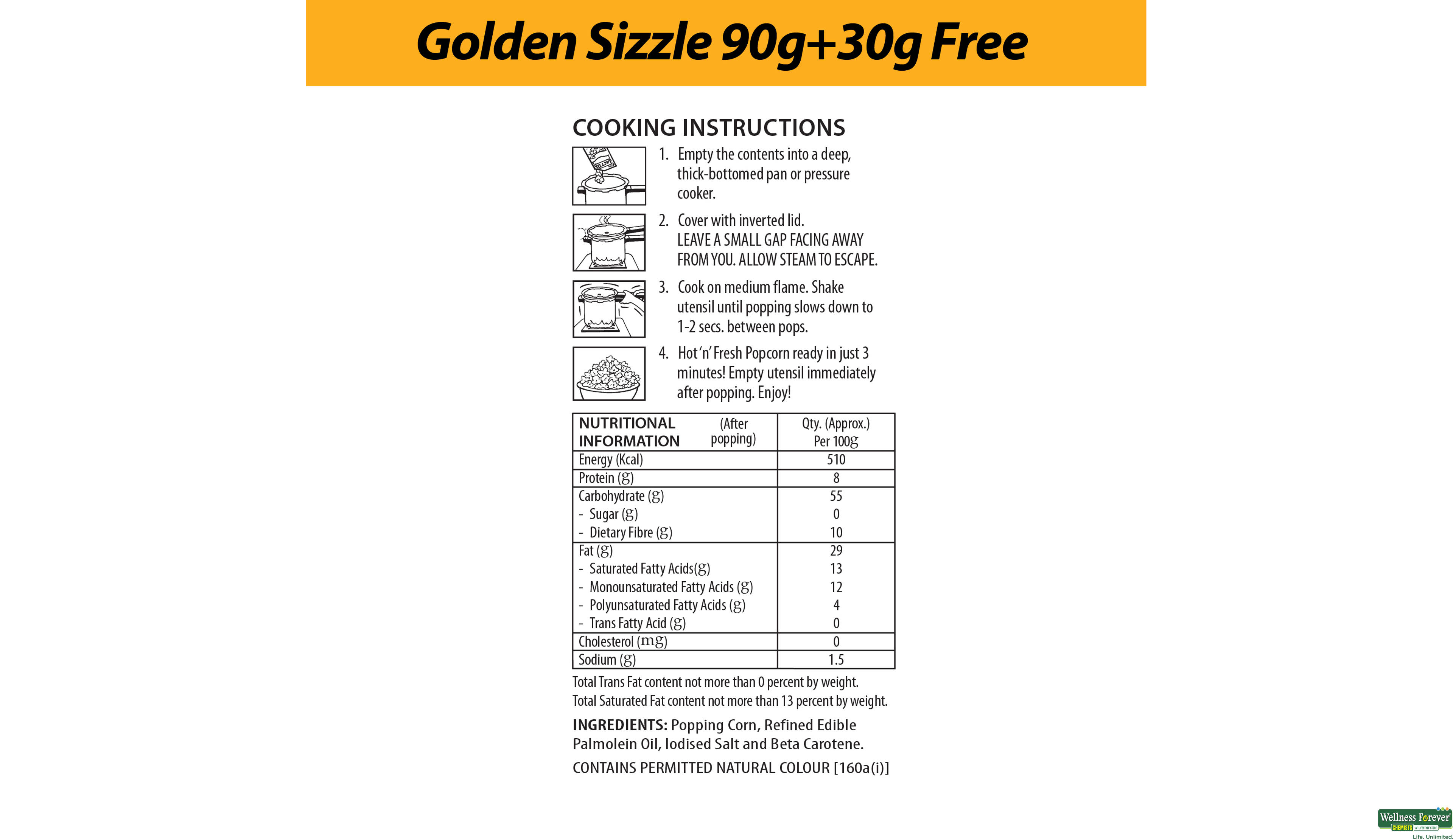 ACT II GOLDEN SIZZLE FAMILY PACK 90 GM- 2, 90GM, null