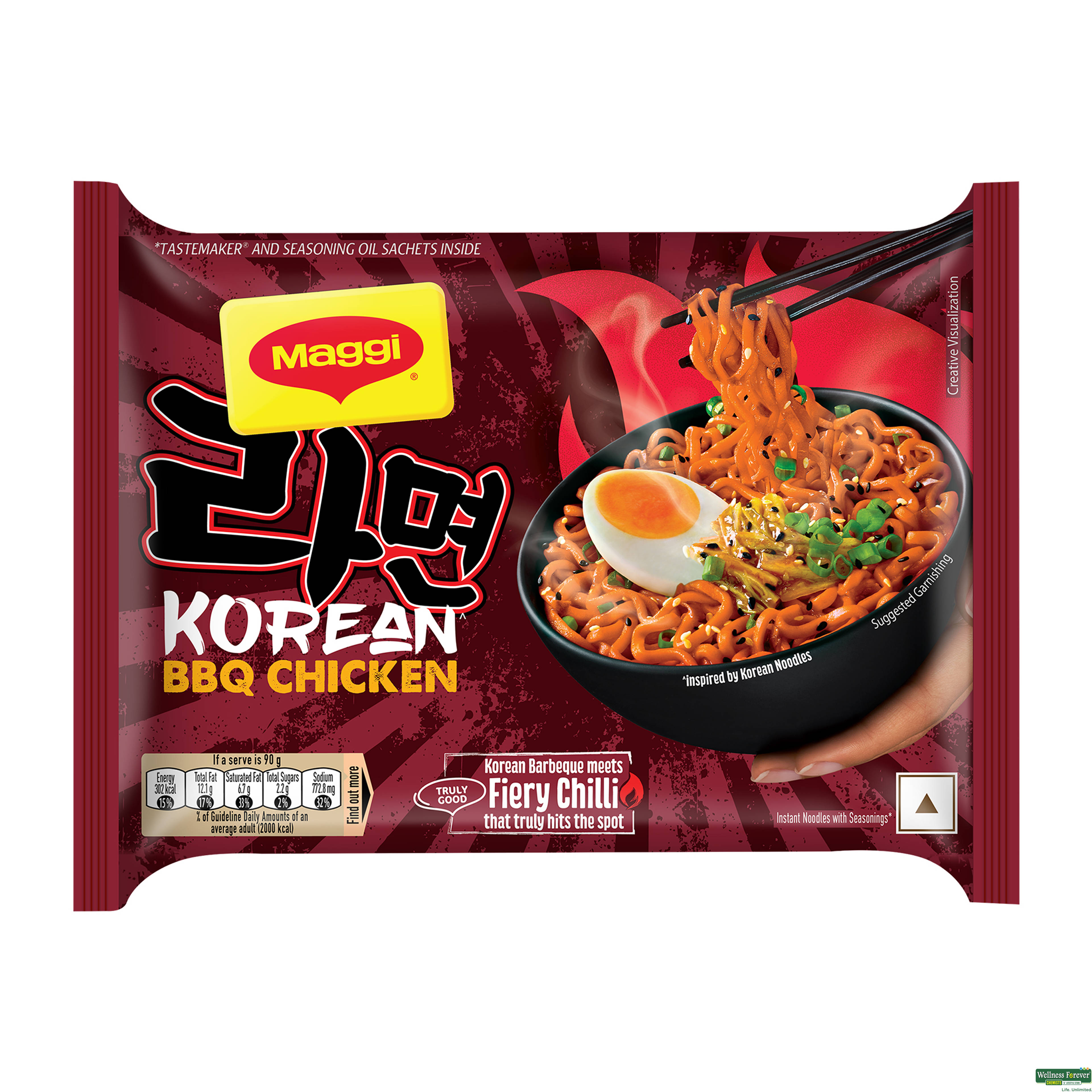 MAGGI KOREAN BBQ INSTANT CHICKEN NOODLES 90 GM-image