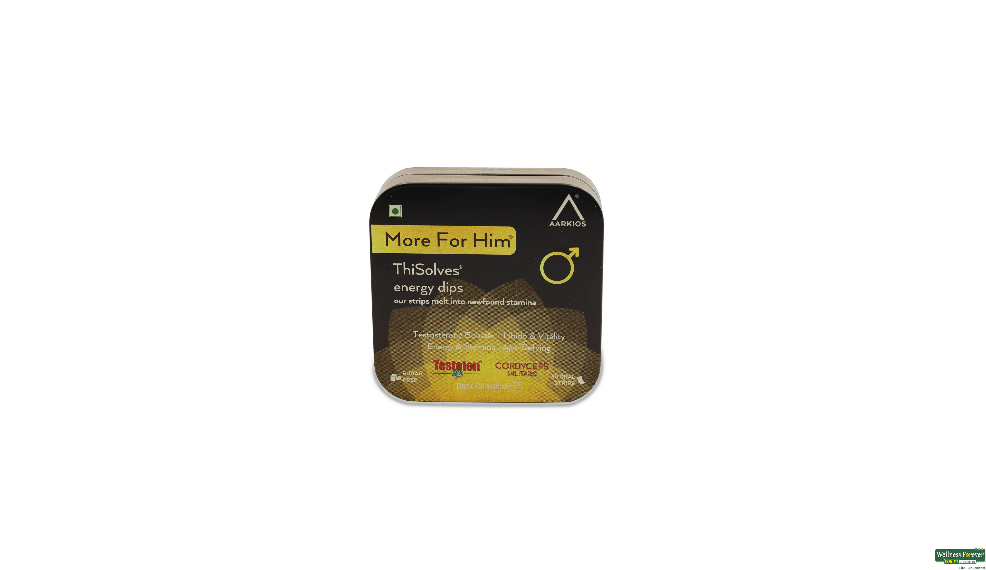 AARKIOS MORE FOR HIM 30 ORAL STRIPS- 1, 30STRIPS, null