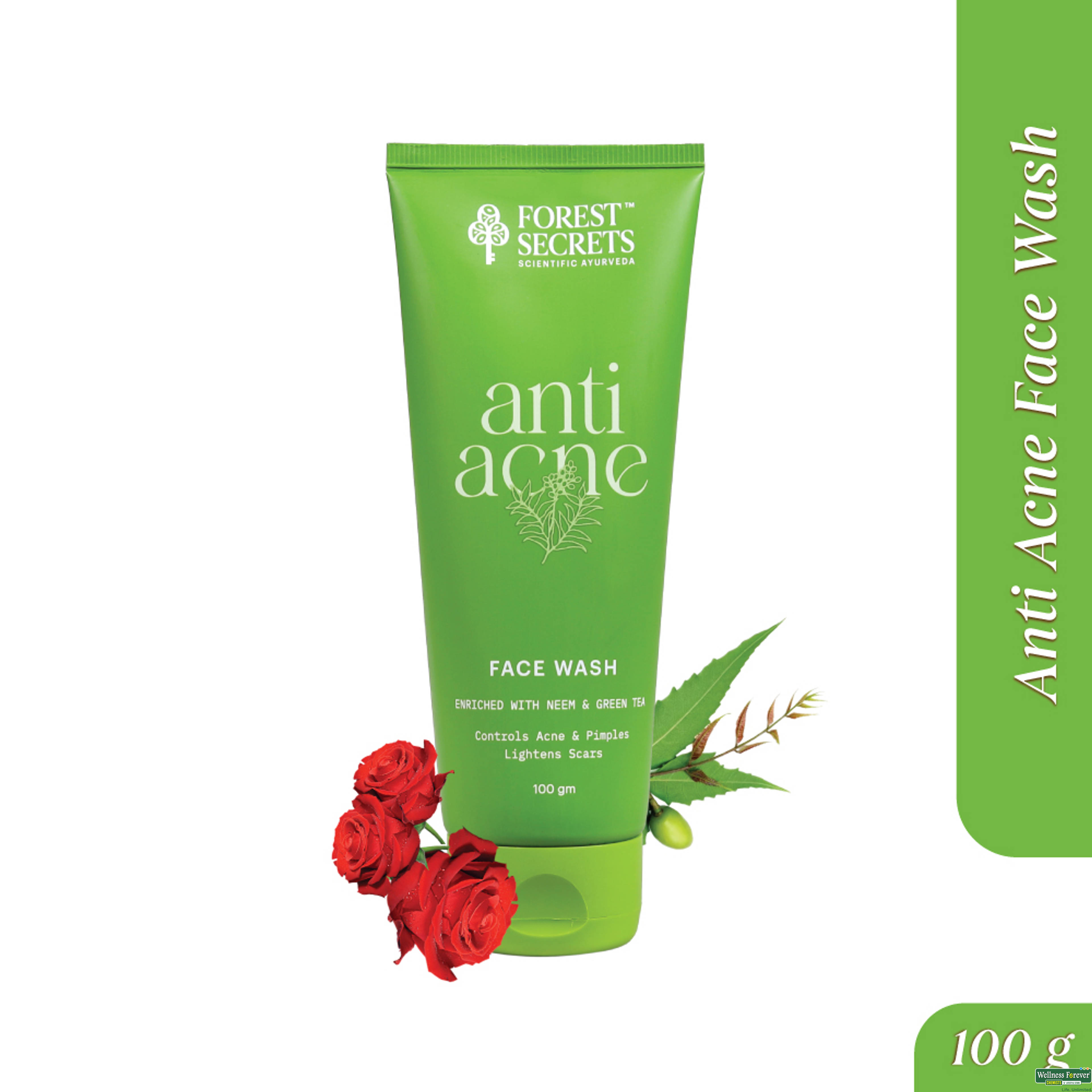Forest Secrets Ayurvedic Anti-Acne Face Wash 100g-image