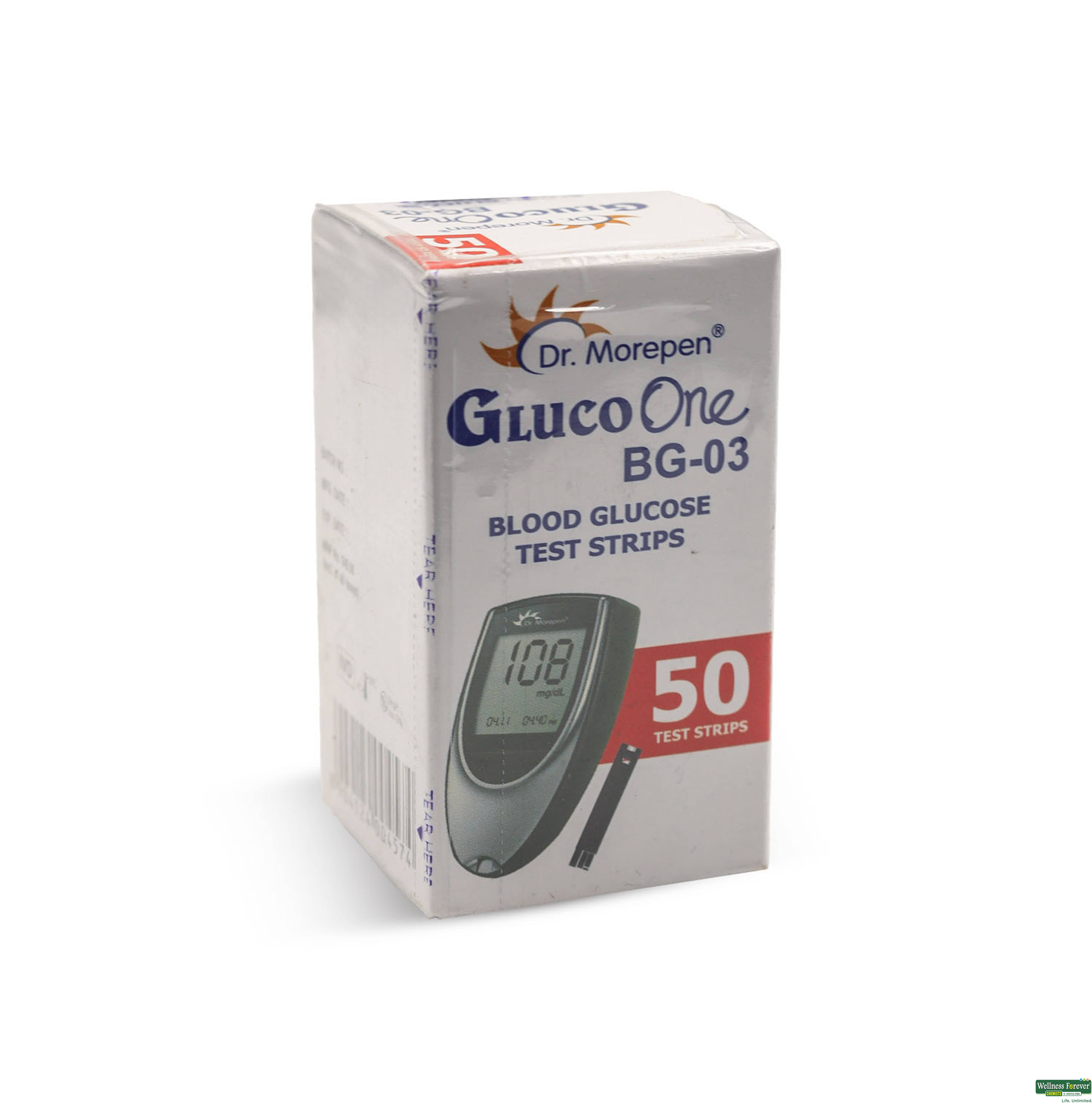 DR.MOREPEN BLOOD GLOCOSE TEST STRIPS BG03 50S-image