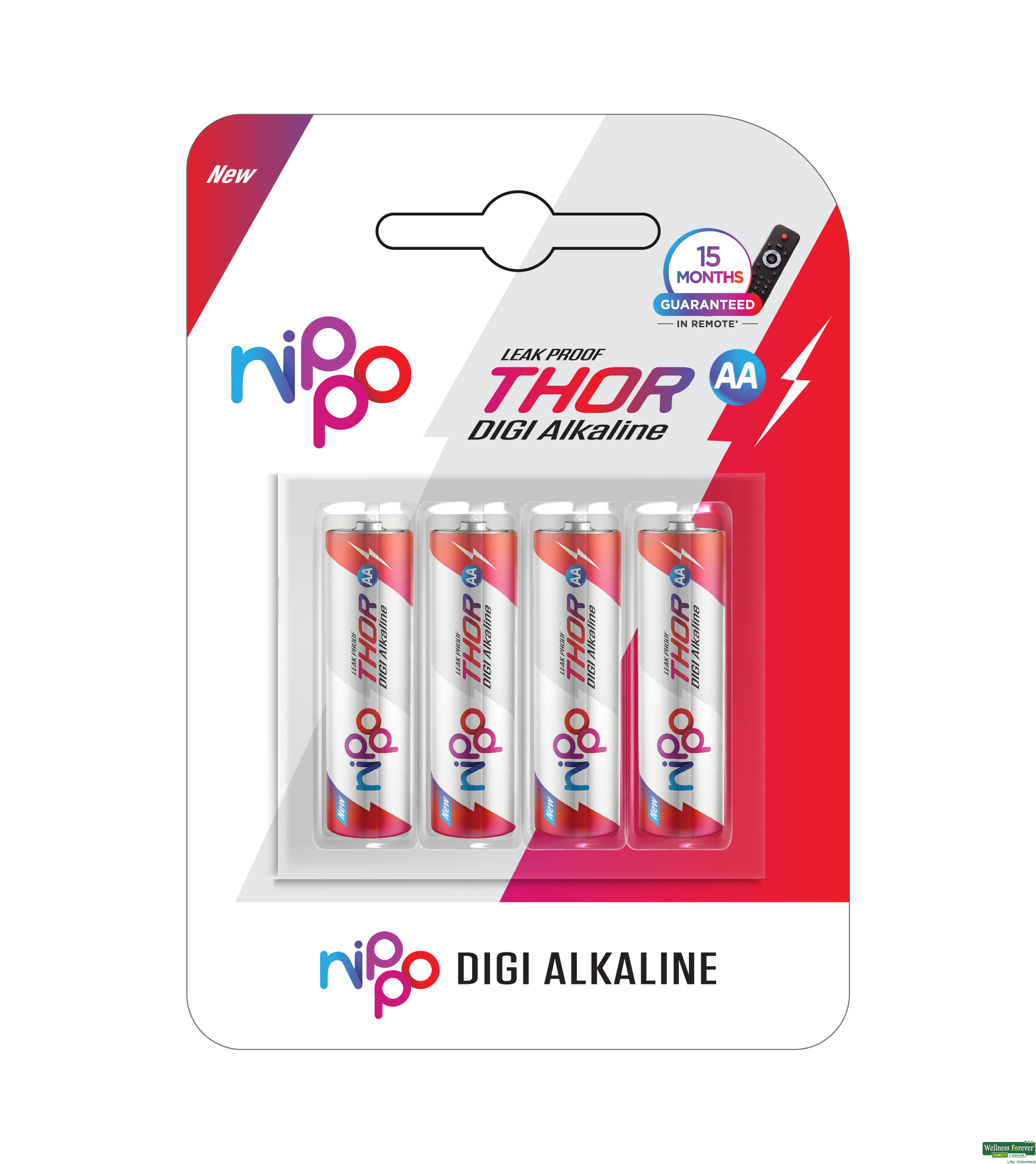 NIPPO AA ALKALINE BATTERY THOR 4PC-image