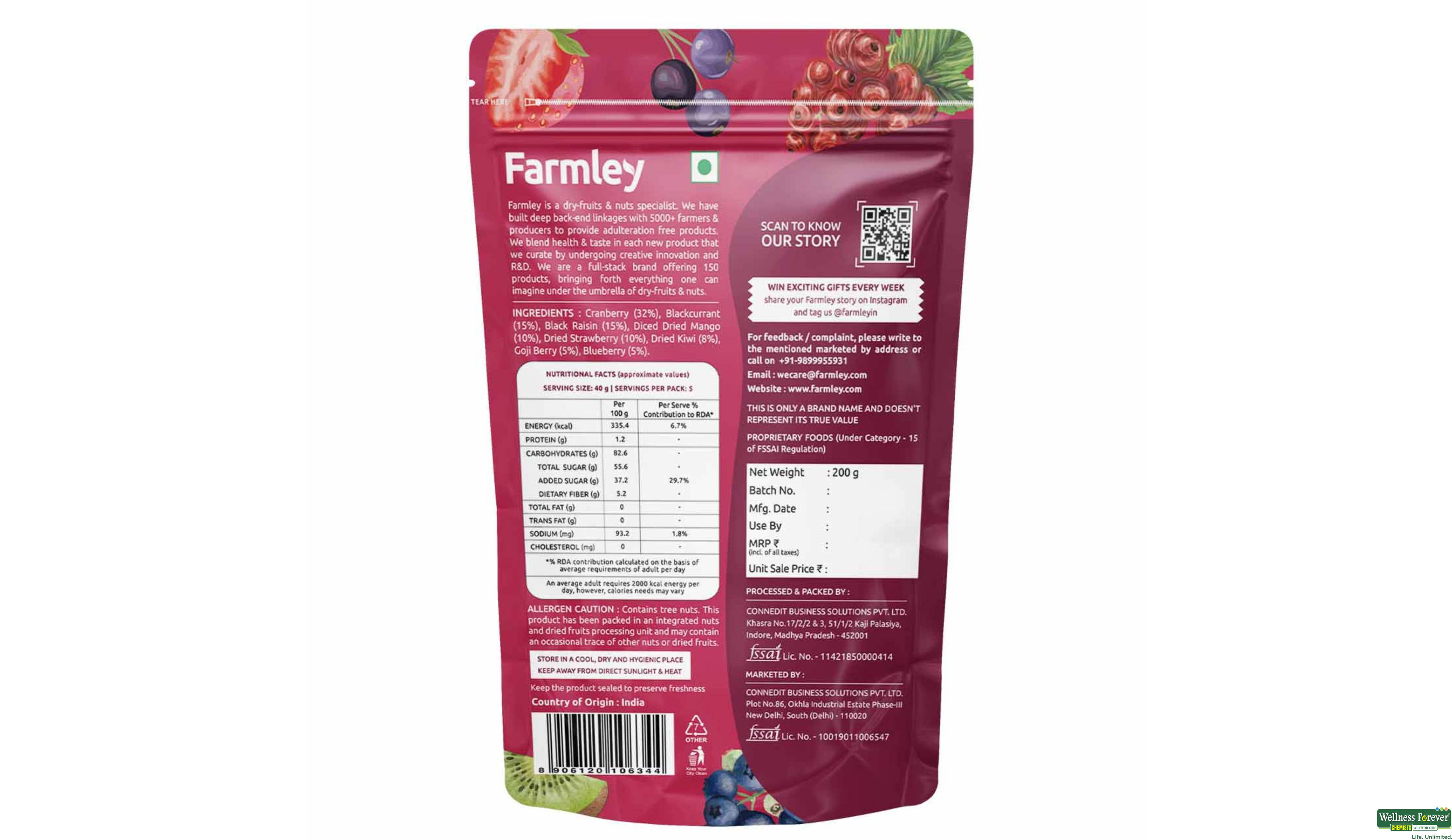 FARMLEY BERRY MIX 200G- 2, 200GM, null