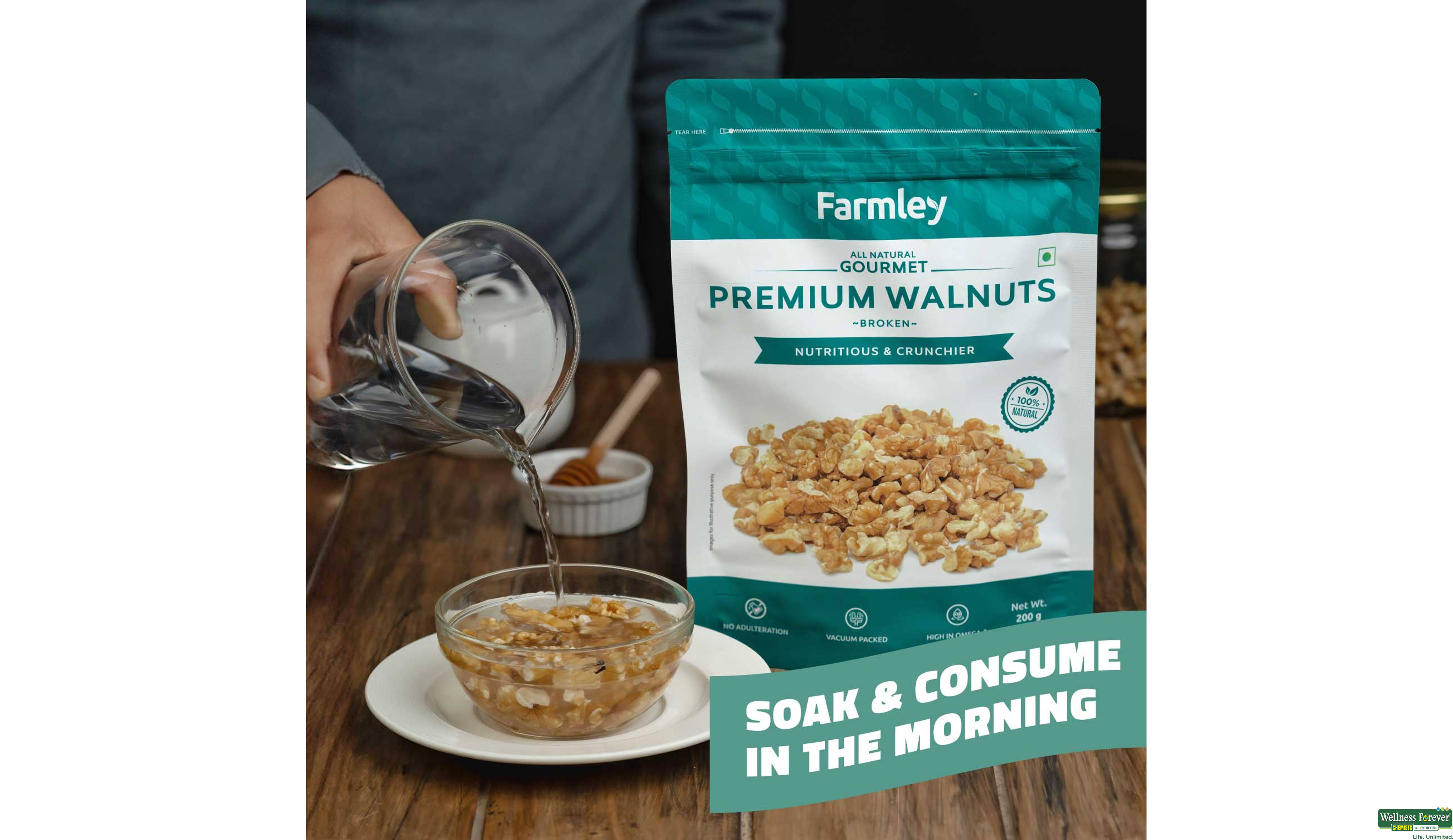 FARMLEY BROKEN WALNUT 200G- 6, 200GM, null