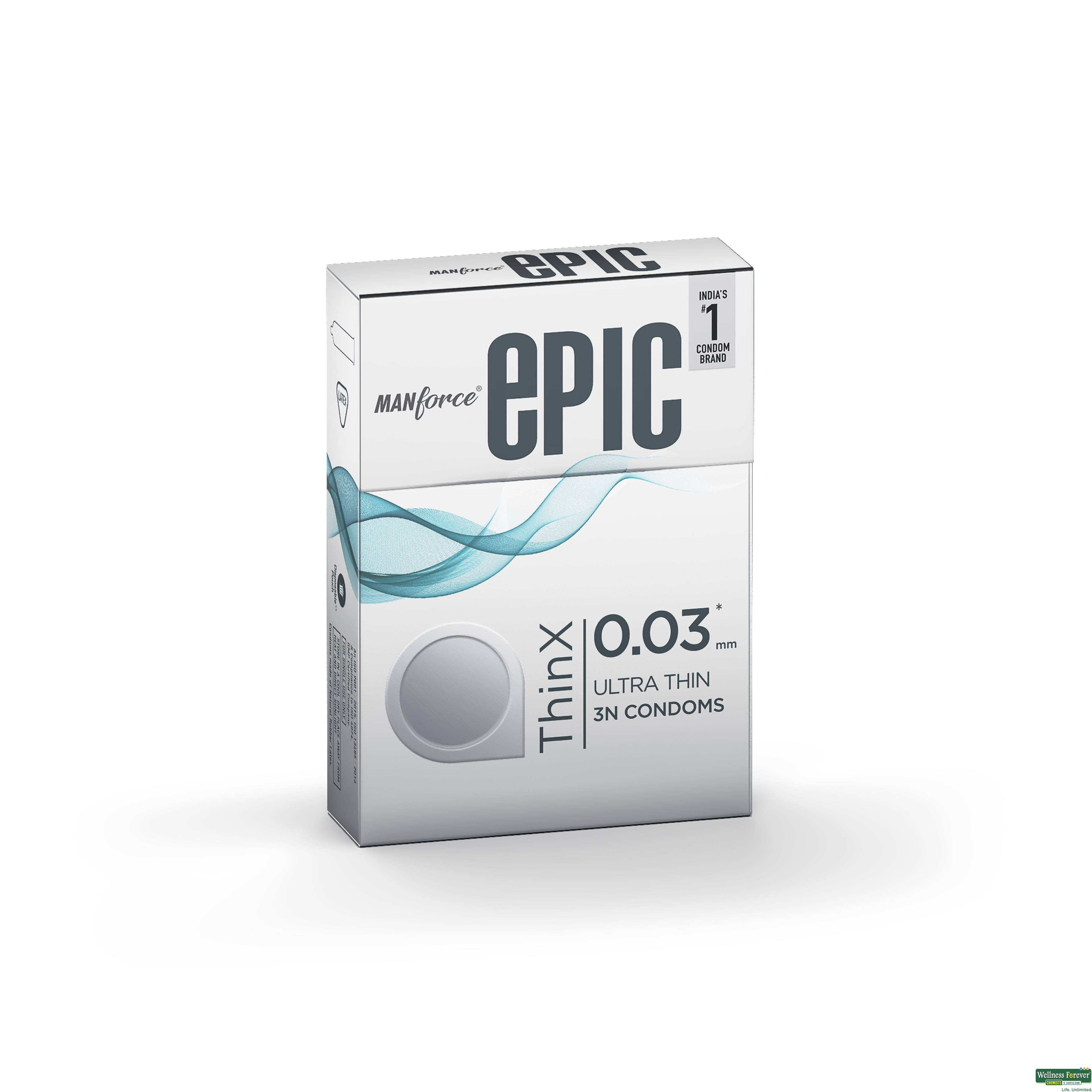MANFORCE EPIC THINX CONDOMS 3PC-image