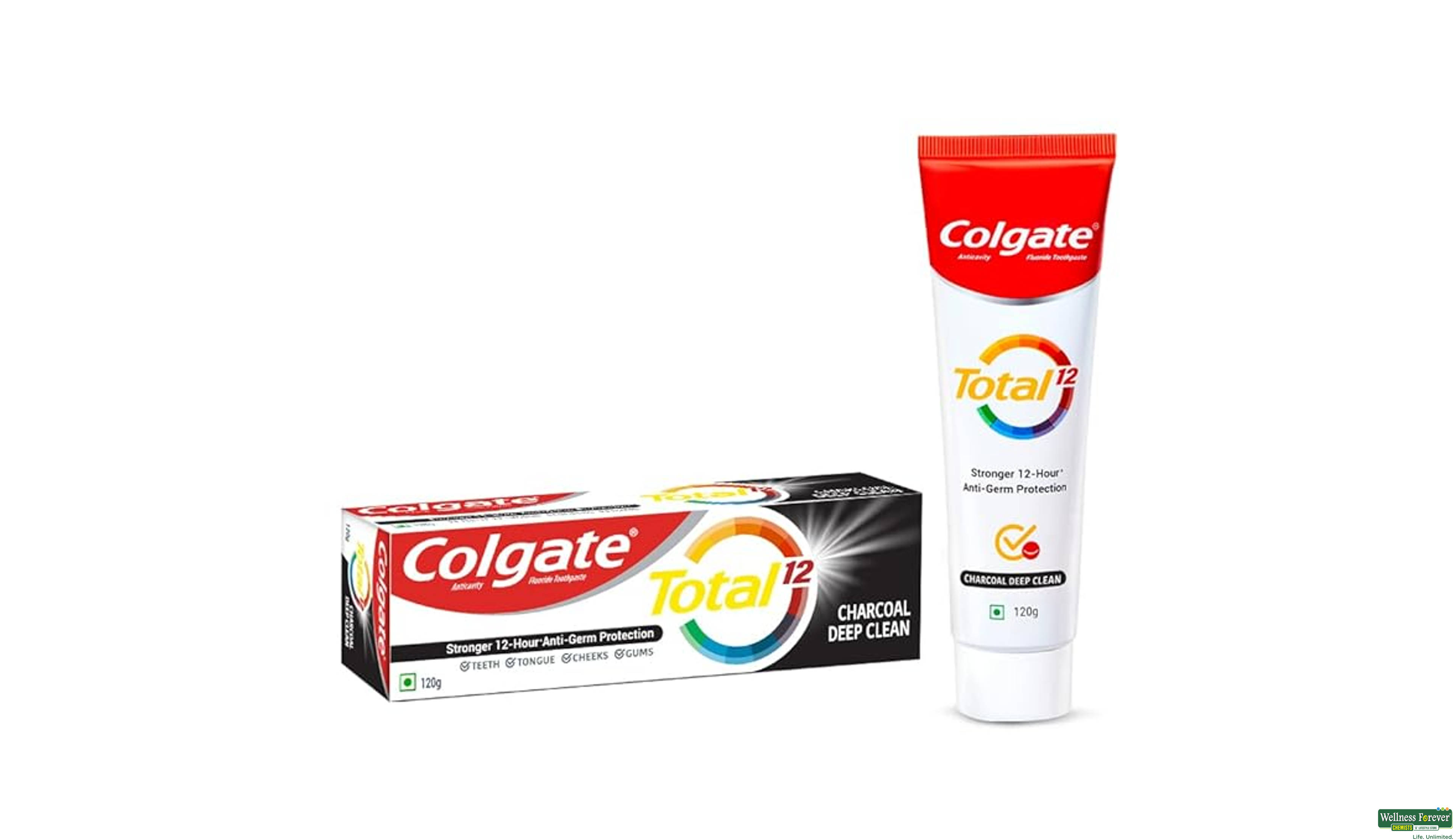 COLG T/PASTE TOTAL CHARCOAL DEEP CLEAN 150GM- 1, 150GM, null