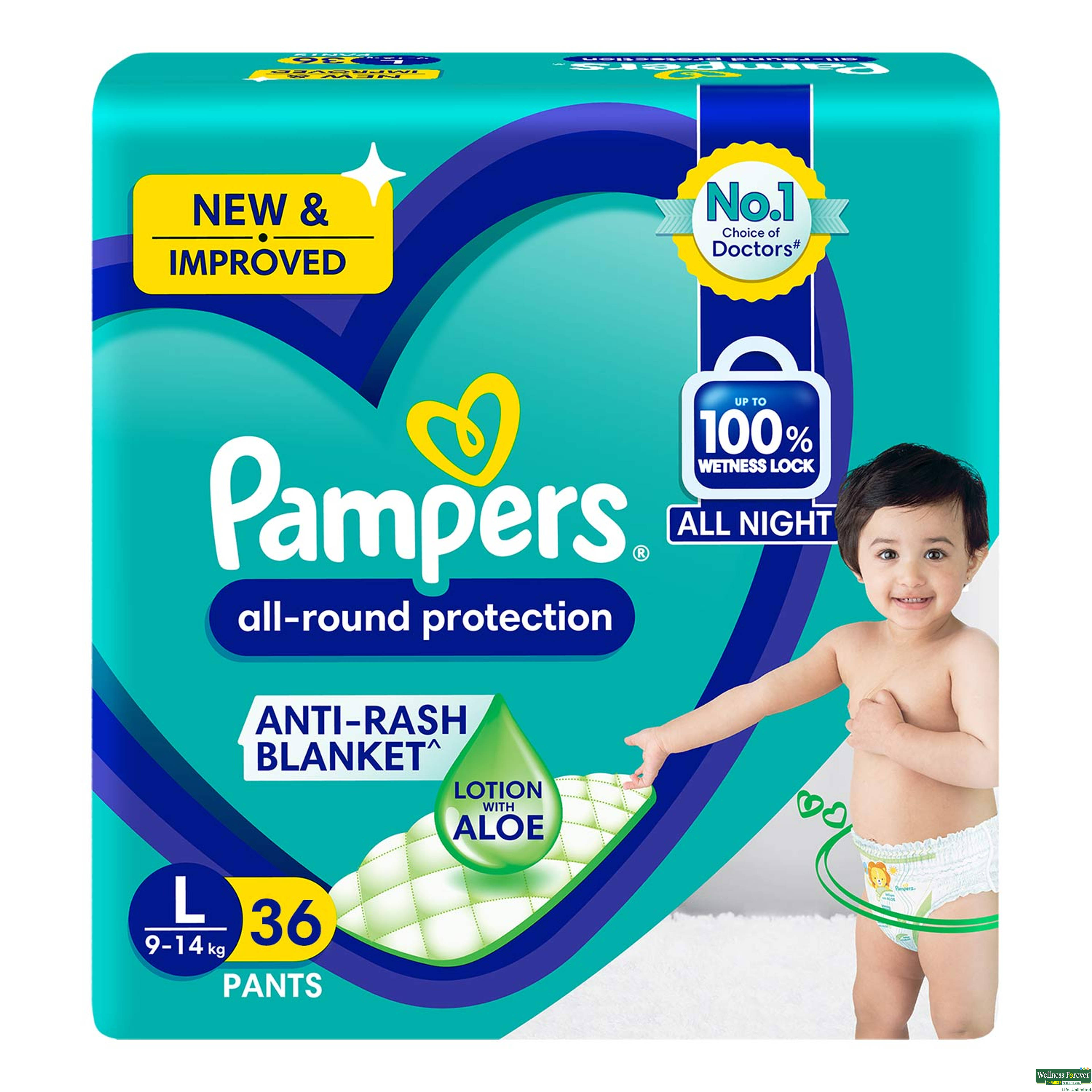 PAMPERS ANTI RASH DIAP L 36 PC-image
