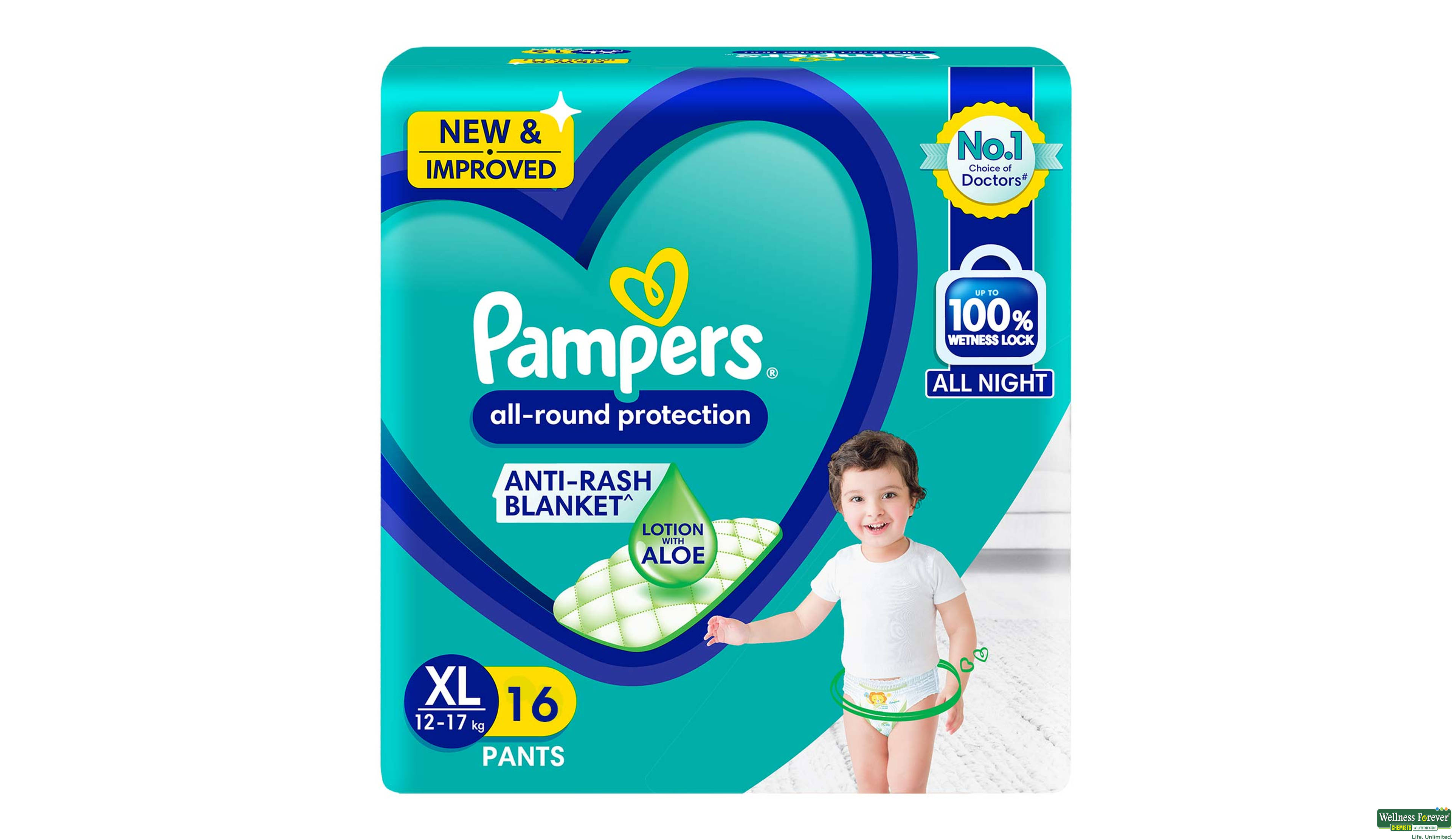 PAMPERS ANTI RASH DIAP XL16 PC- 1, 16PC, null