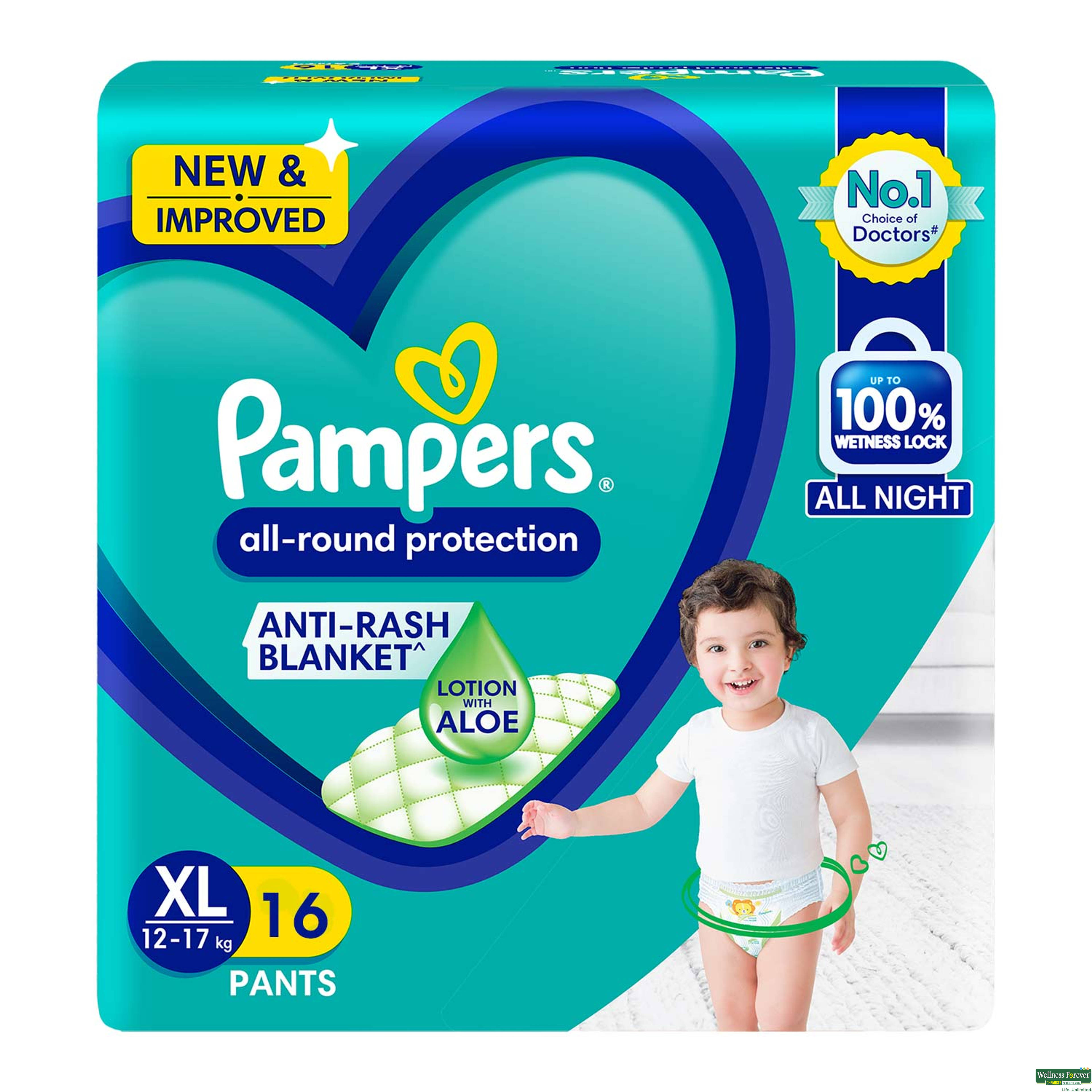 PAMPERS ANTI RASH DIAP XL16 PC-image