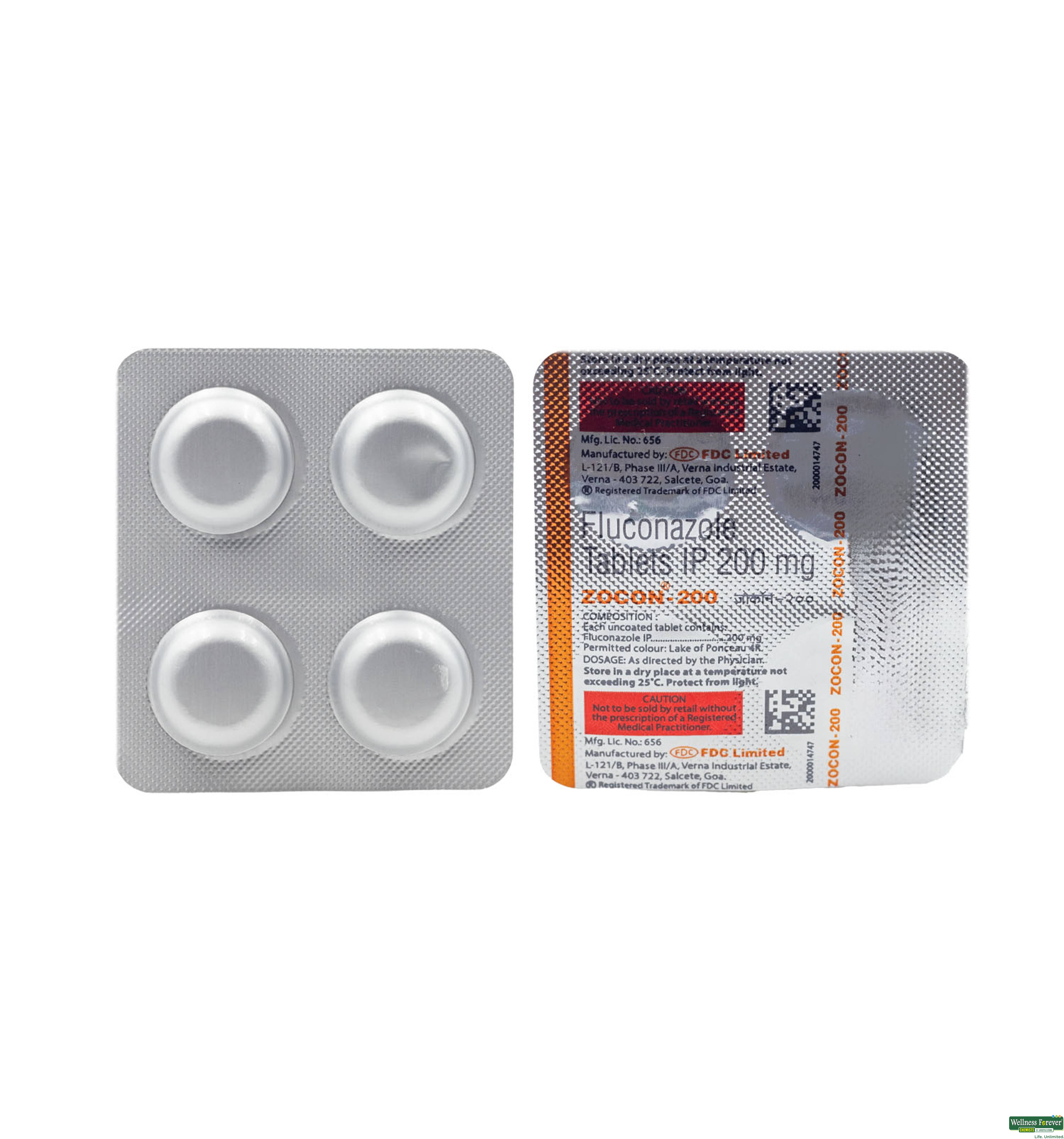 ZOCON 200MG 4TAB-image
