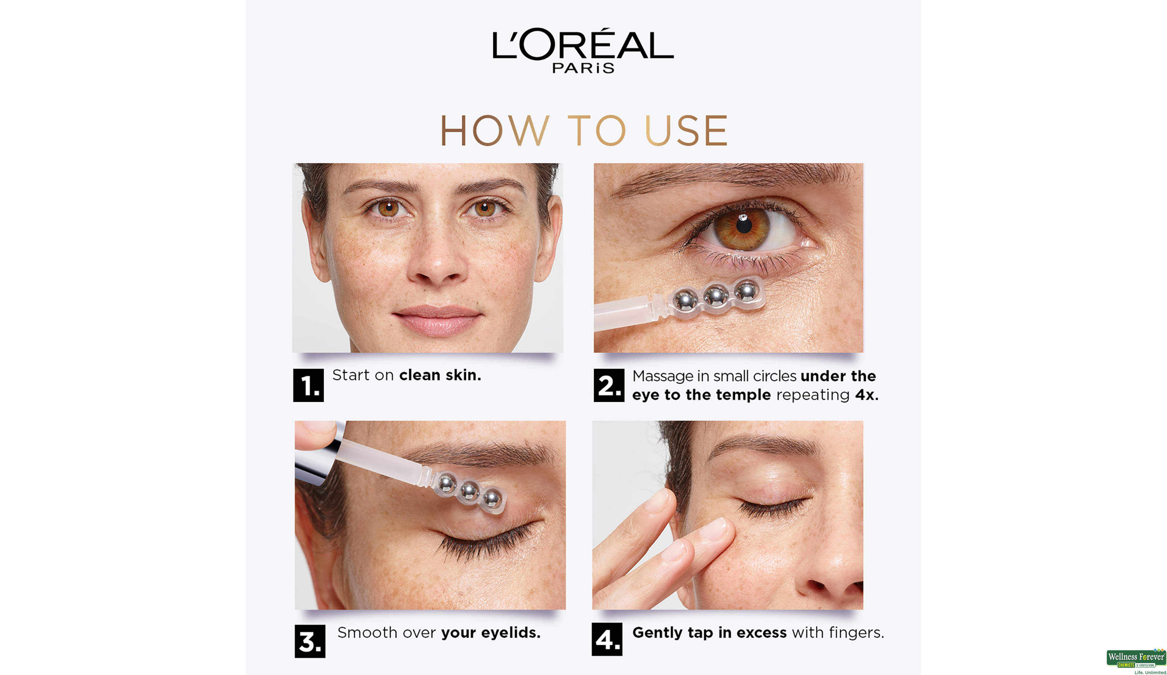 LOREAL PARIS GLYCOLIC BRIGHT EYE SERUM- 7, 20ML, null