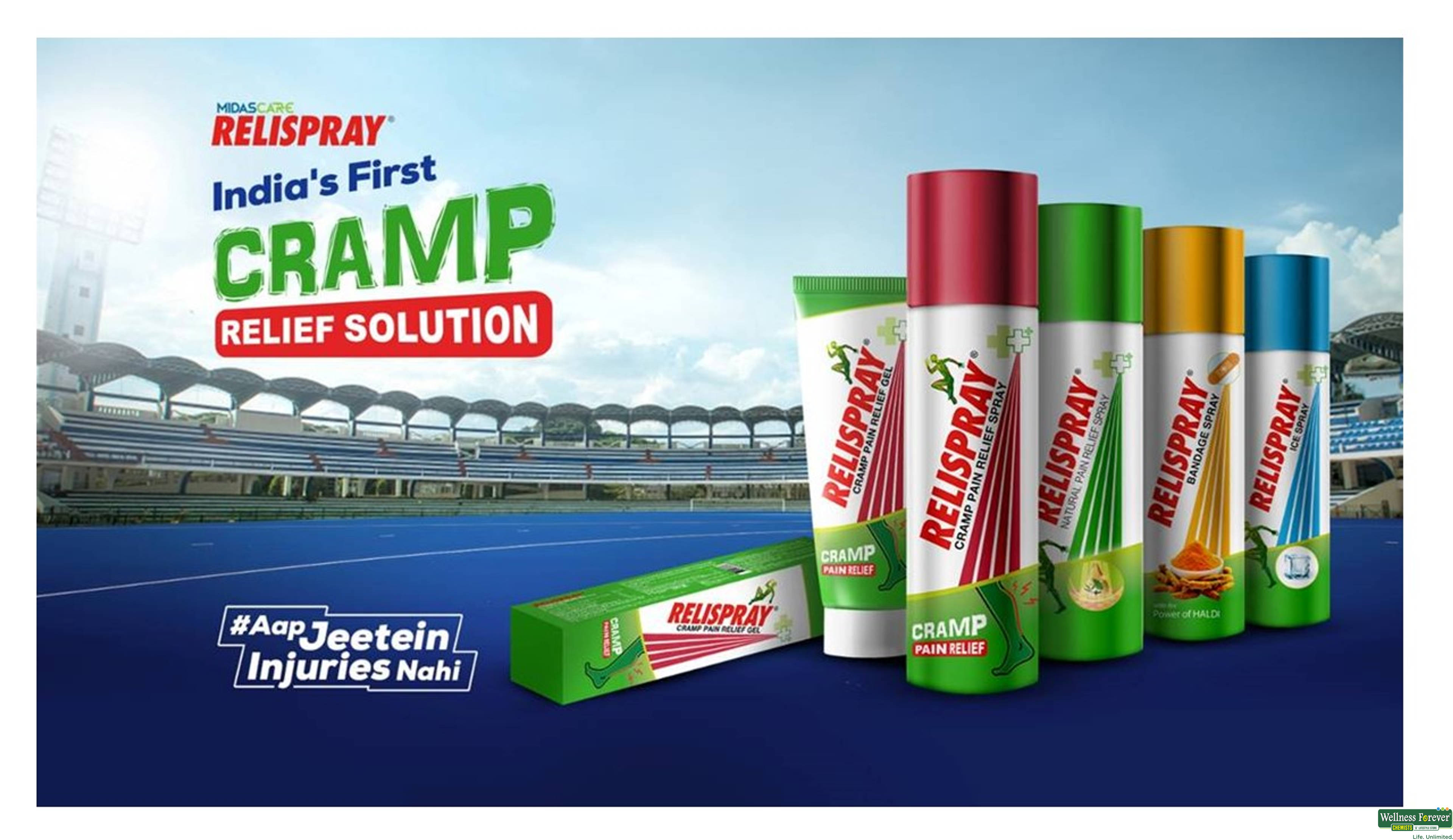 RELISPRAY CRAMP PAIN RELIEF SPRAY 75GM- 3, 75GM, null