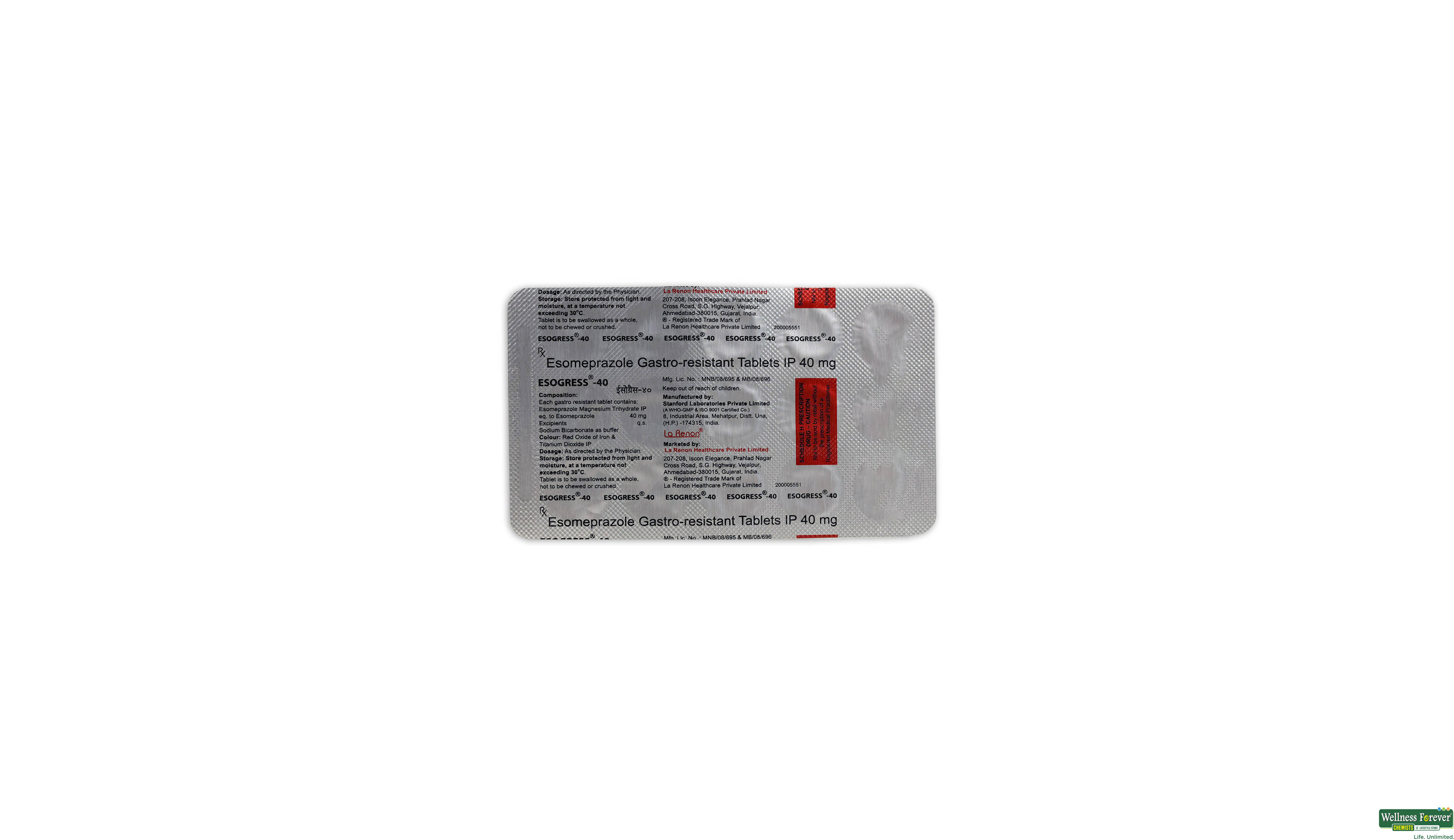 ESOGRESS 40MG 15TAB- 1, 15TAB, null