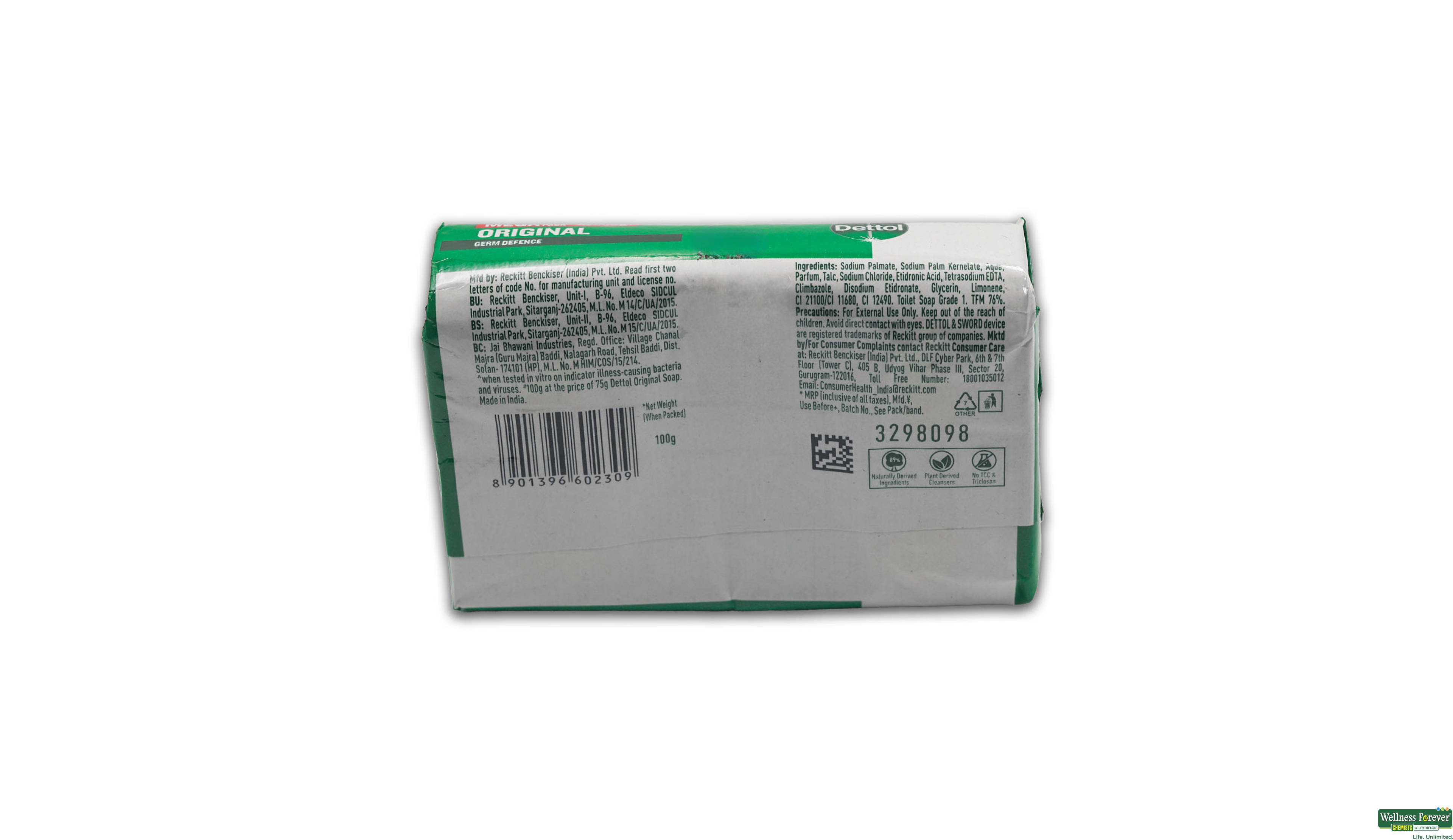 DETTOL SOAP ORIGINAL 100GM- 2, 100GM, null