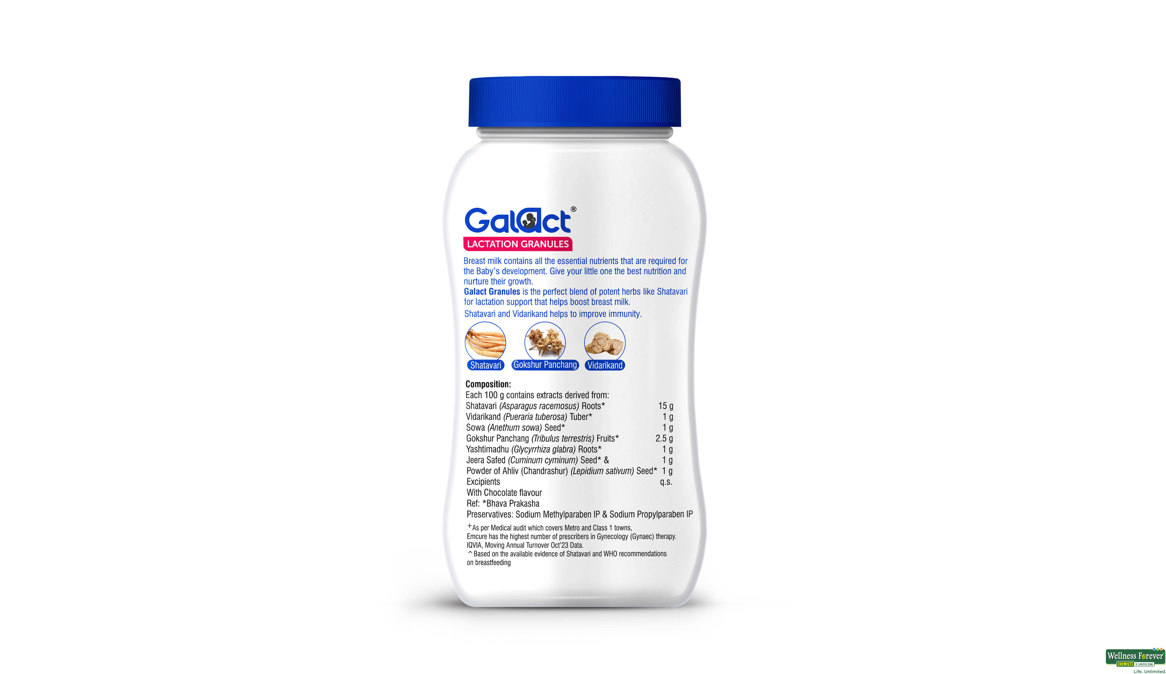GALACT LACTATION GRANULES CHOCOLATE 200GMS- 3, 200GM, null