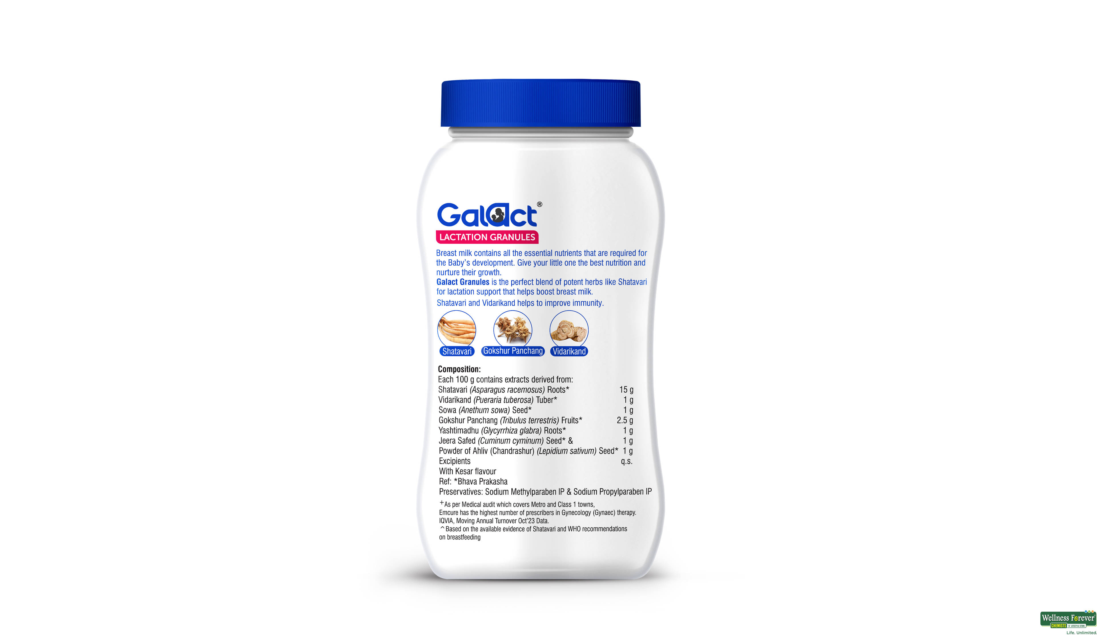 GALACT LACTATION GRANULES KESAR 200GMS- 2, 200GM, null