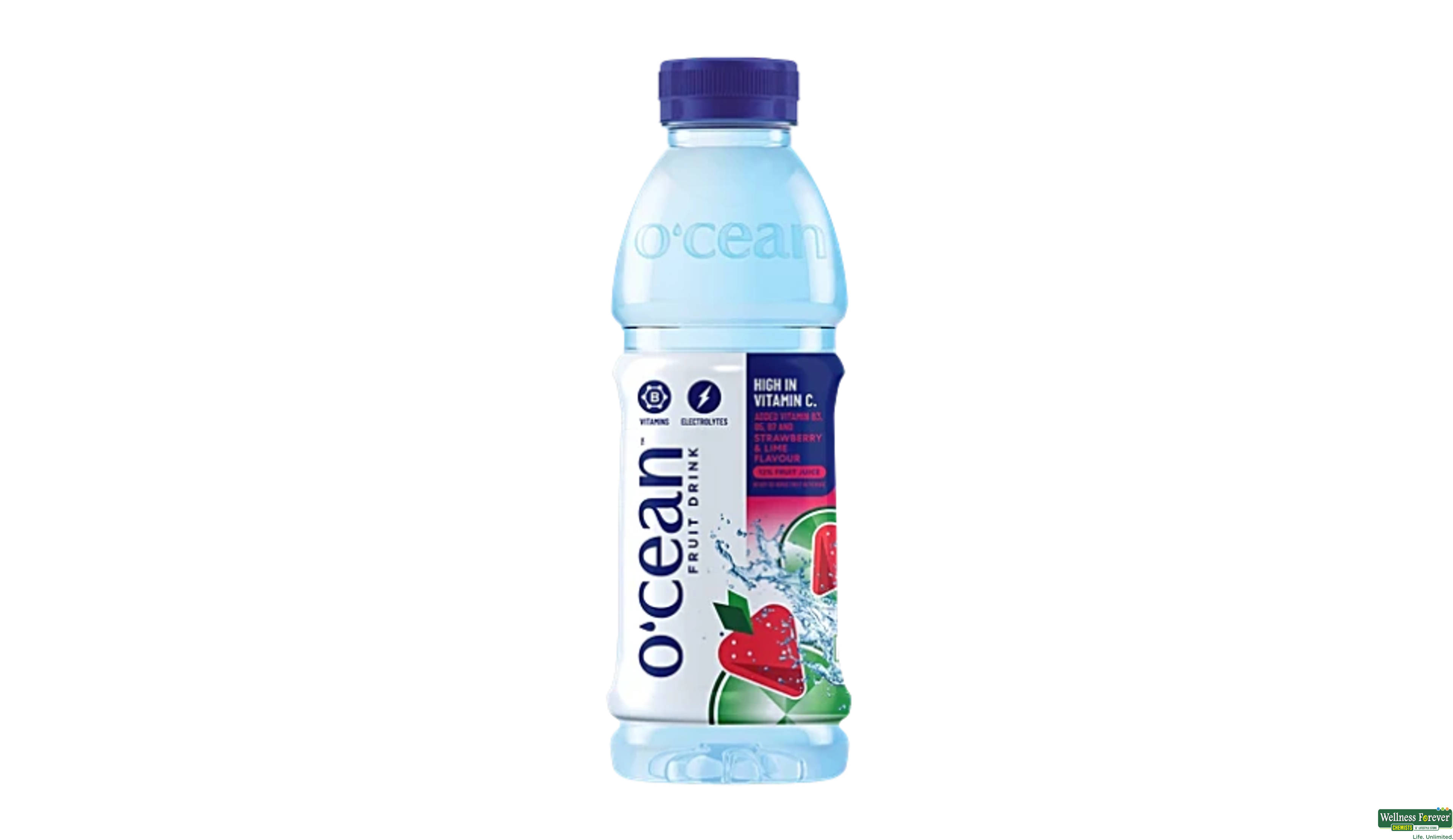 OCEAN WATER STRAWBERRY AND LIME FLAVOUR 500 ML- 1, 500ML, null