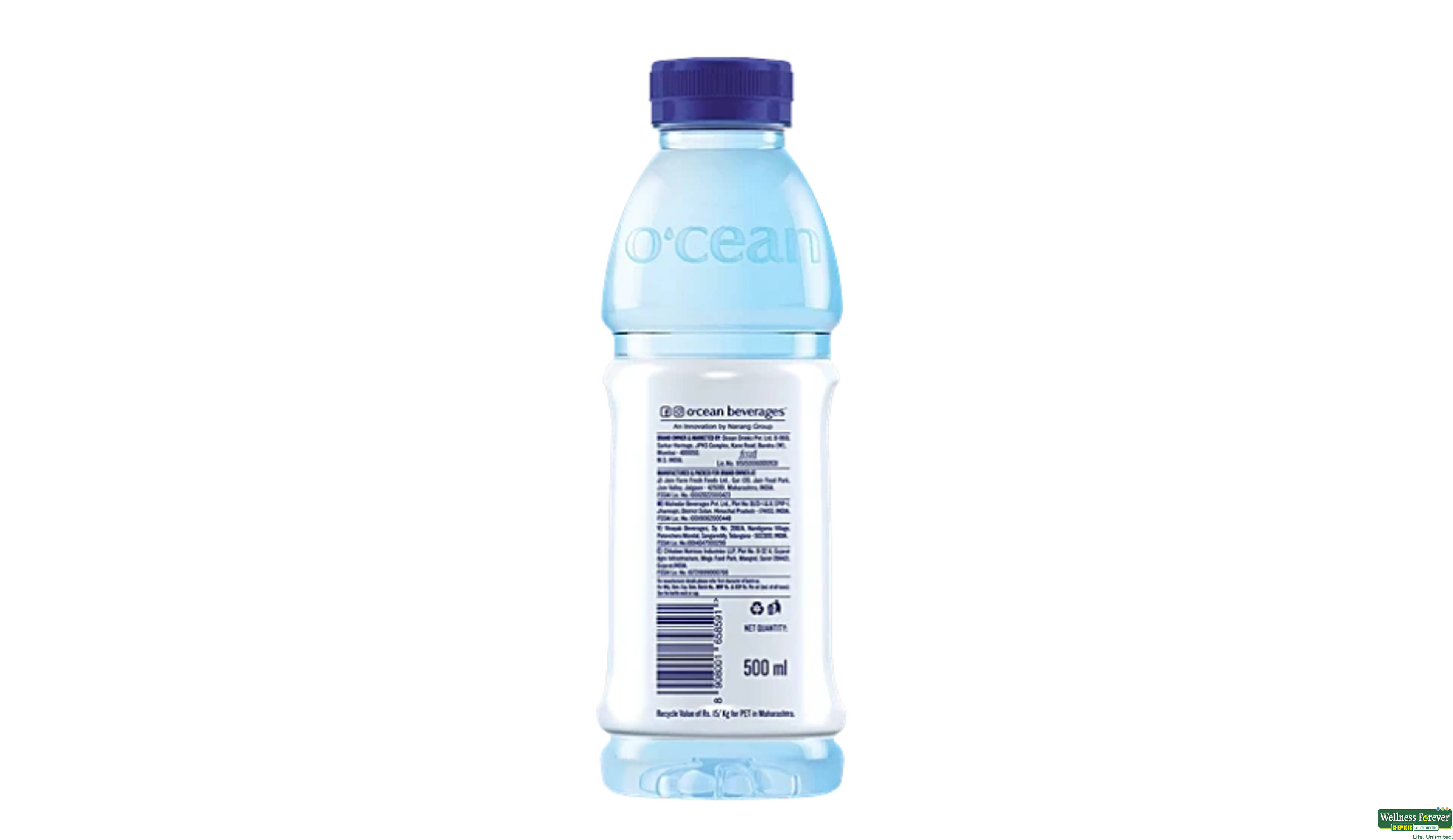 OCEAN WATER TROPIC PINEAPPLE FLAVOUR 500 ML- 4, 500ML, null