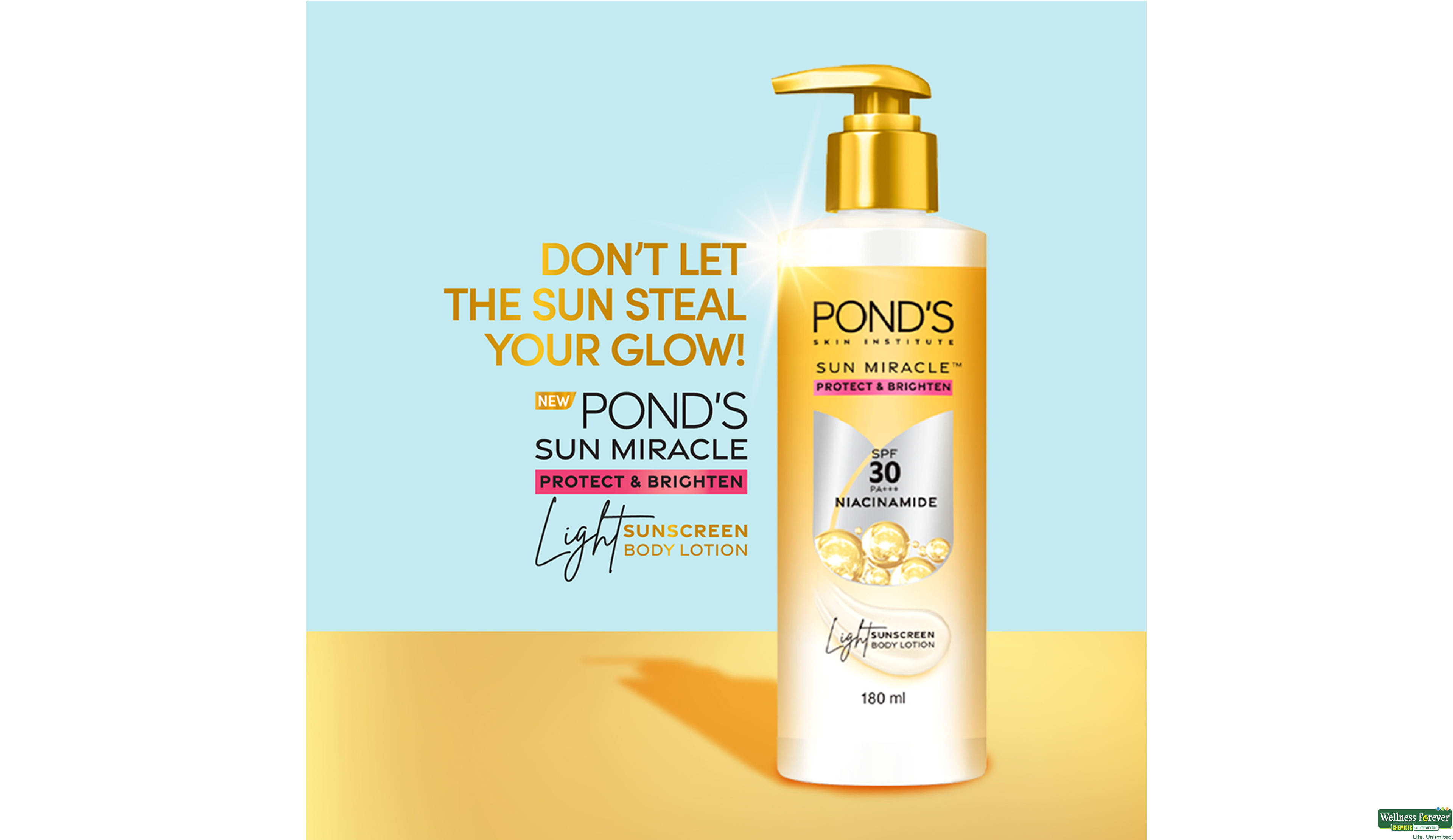PONDS B/LOTION SUN MIRACLE SPF 30 90ML- 3, 90ML, null
