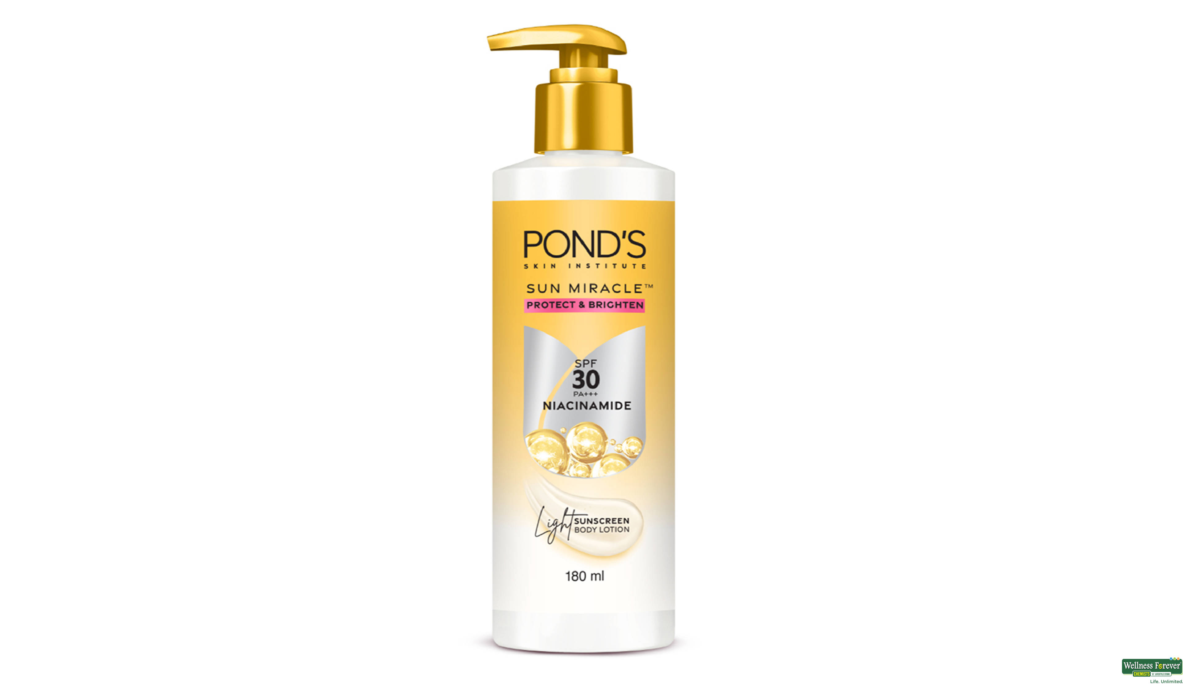 PONDS B/LOTION SUN MIRACLE SPF 30 180ML- 1, 180ML, null