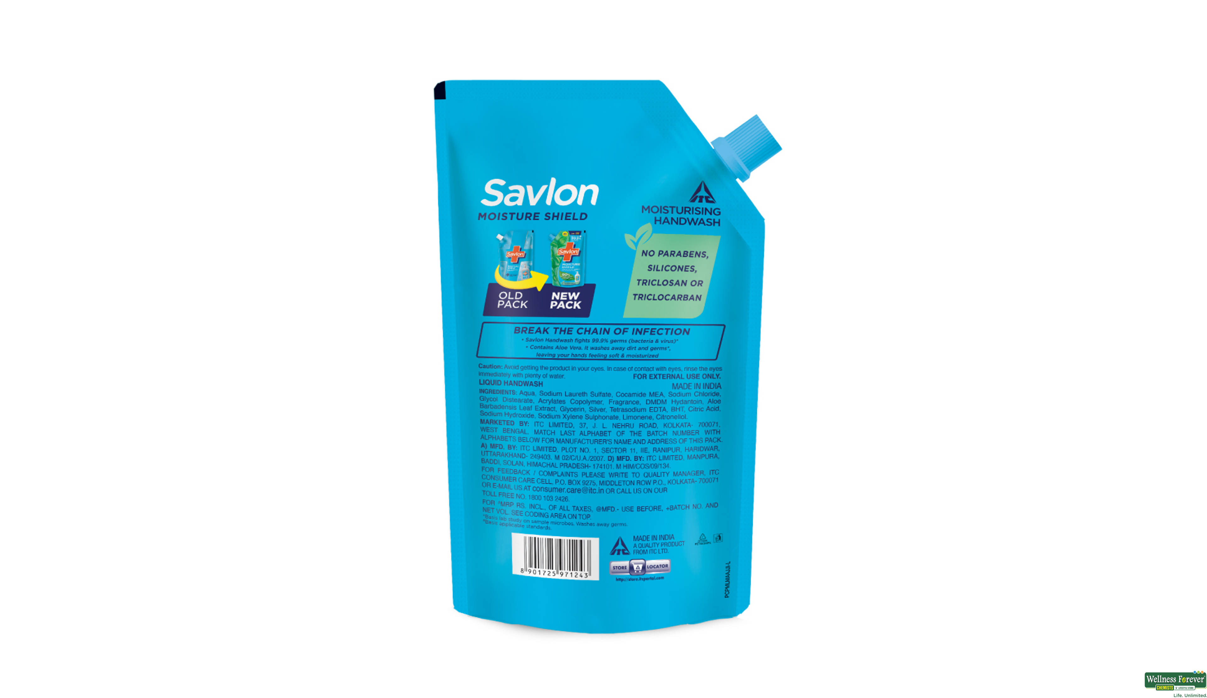 SAVLON HANDWASH MS 675ML POUCH- 2, 675ML, null