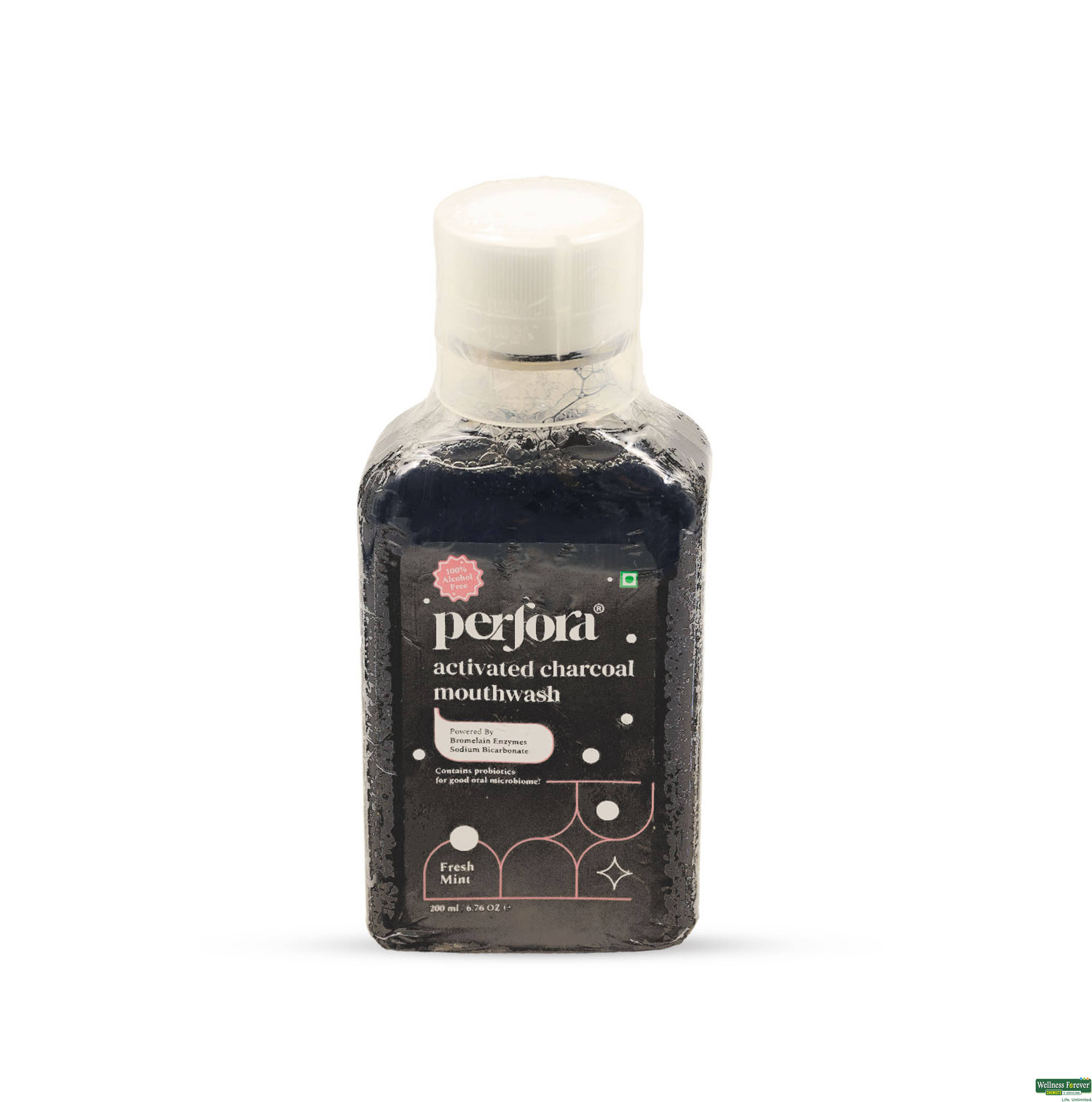 PERFORA MOUTHWASH ACTIVATED CHARCOAL 200ML-image